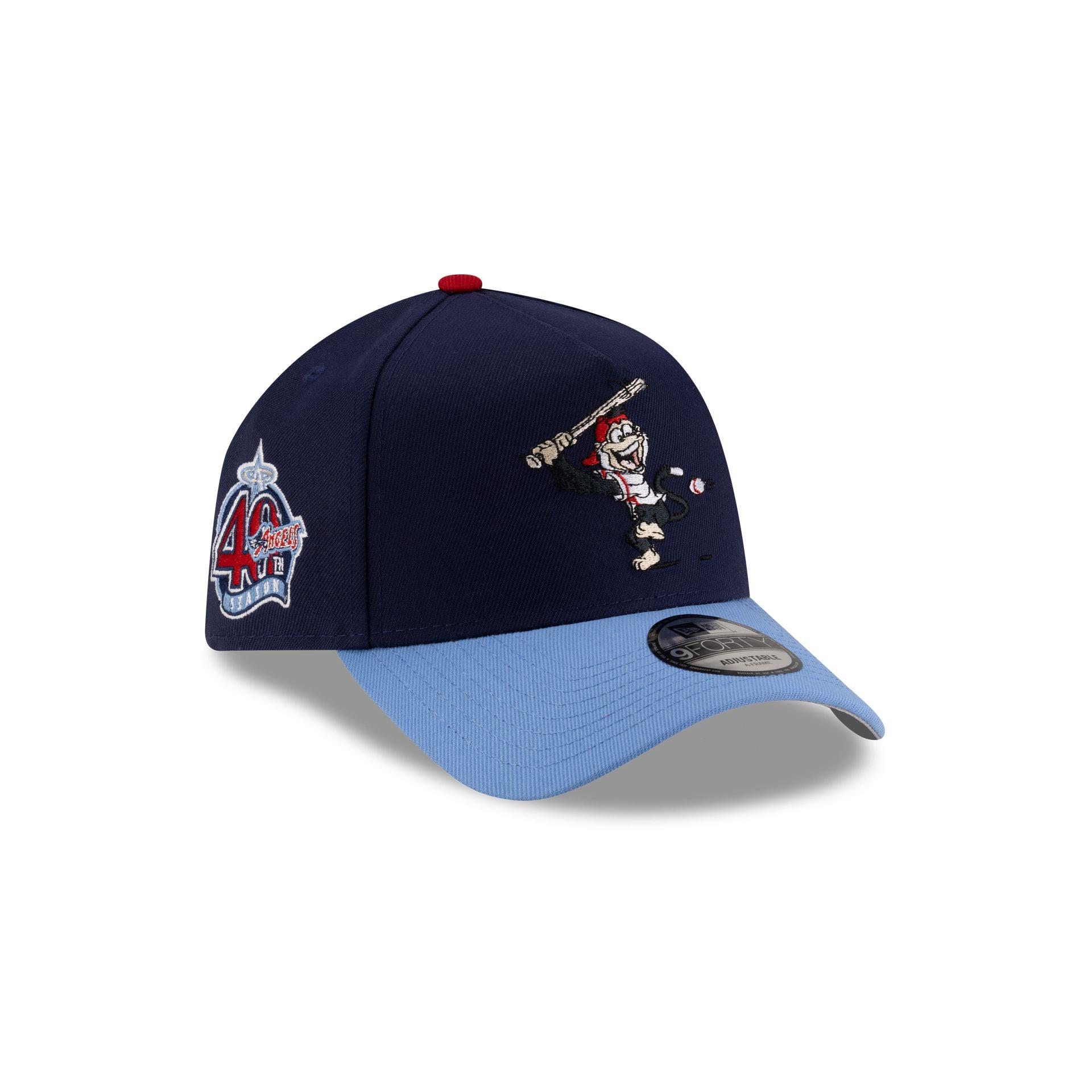 Los Angeles Angels Mascot Light Navy 9FORTY A-Frame Snapback Hat Male Product Image