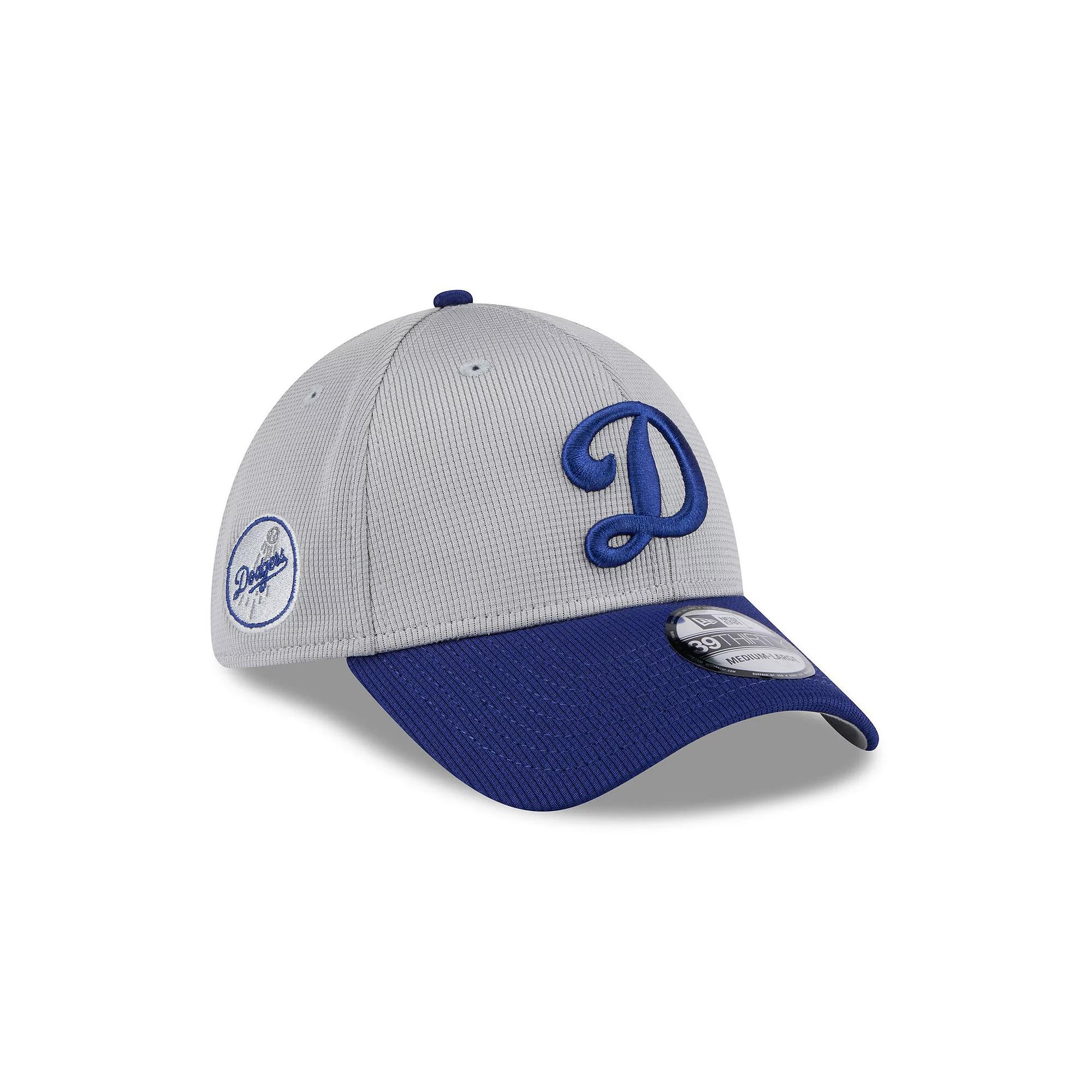 Men's New Era  Gray/Royal Los Angeles Dodgers 2025 Batting Practice 39THIRTY Flex Hat, Size: Small/Medium, Grey Product Image