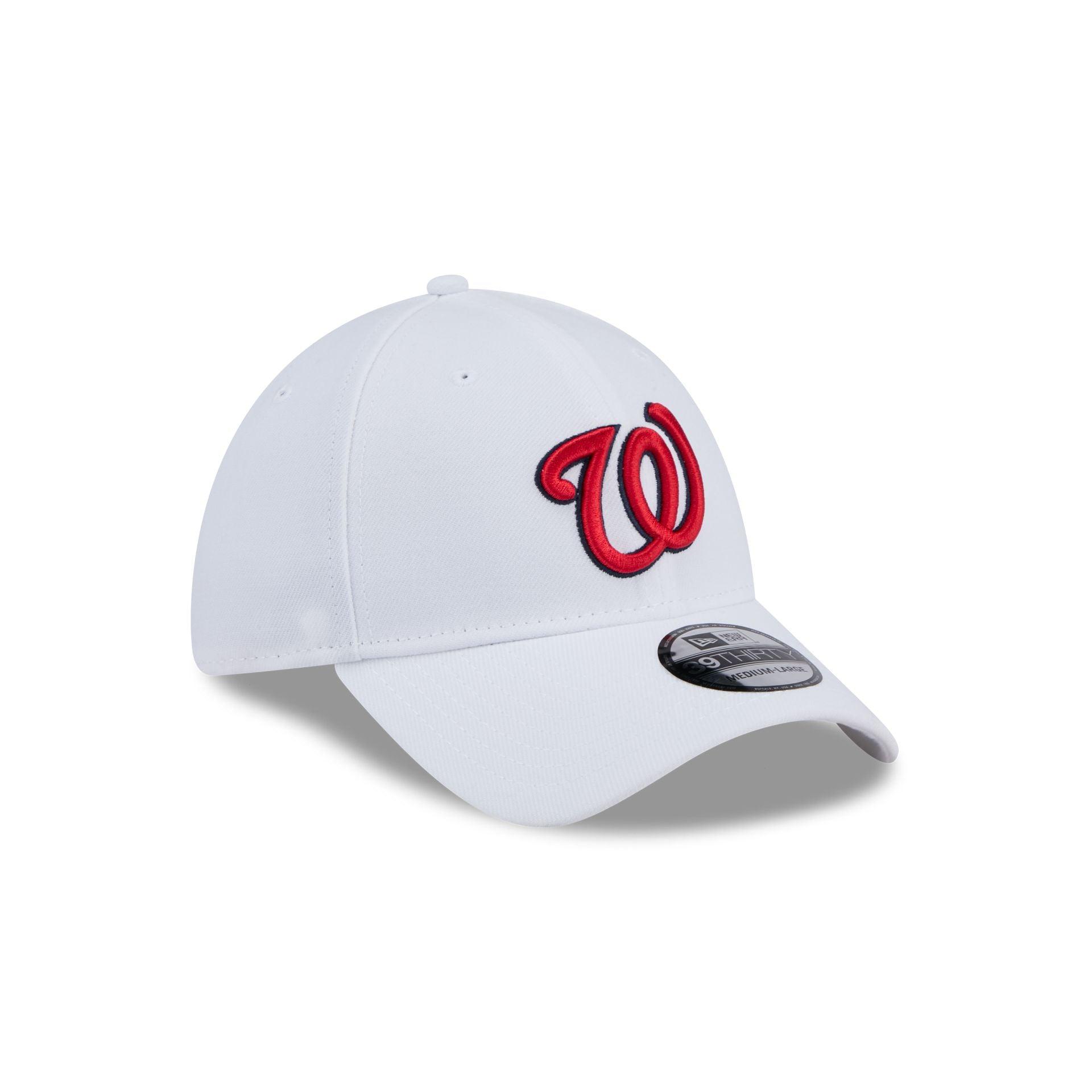 Washington Nationals Optic White 39THIRTY Stretch Fit Hat Male Product Image