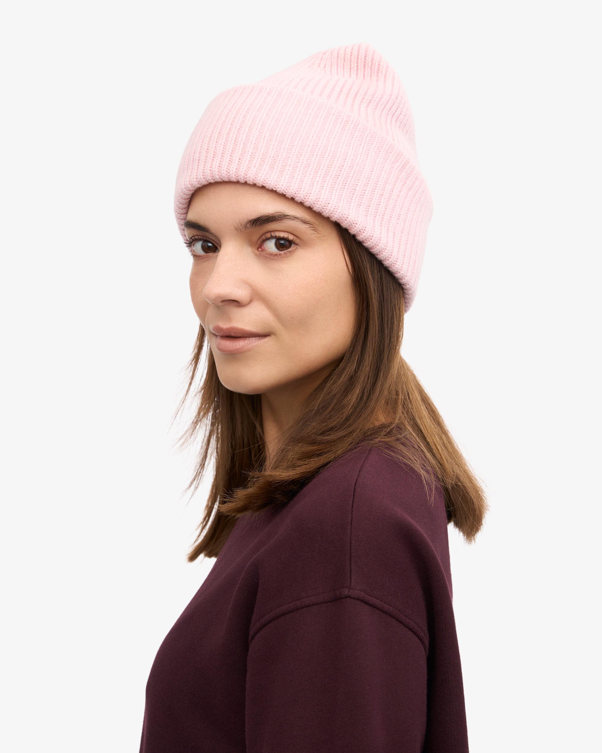 Merino Wool Hat - Faded Pink Product Image