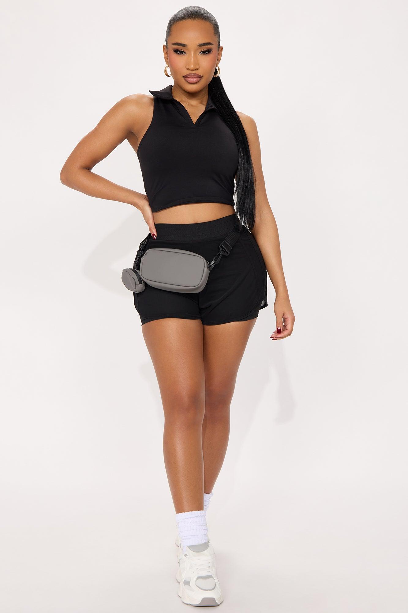 Courtside Charm Active Top - Black Product Image
