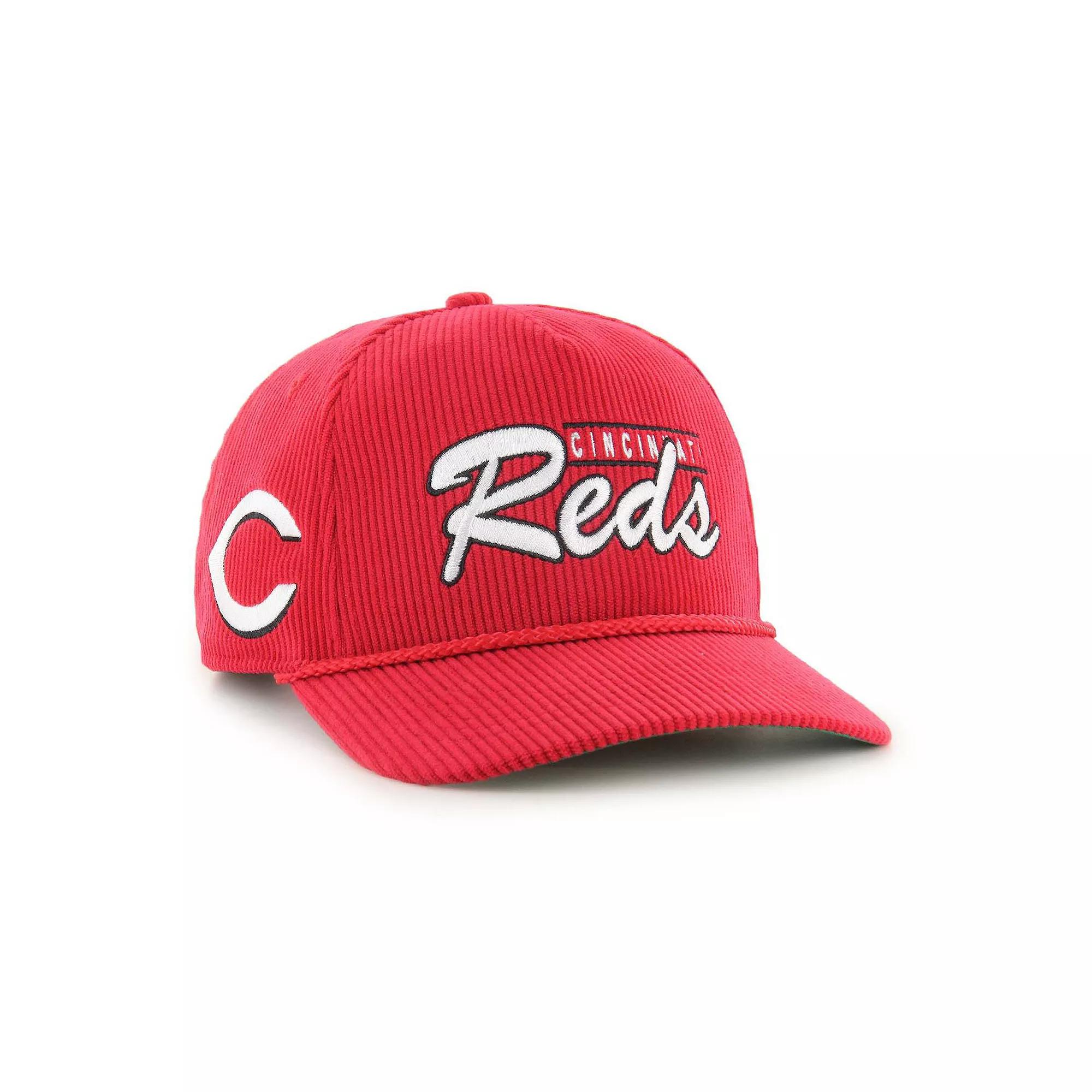 Men's '47 Red Cincinnati Reds Corduroy Hitch Adjustable Hat, Red Red Product Image