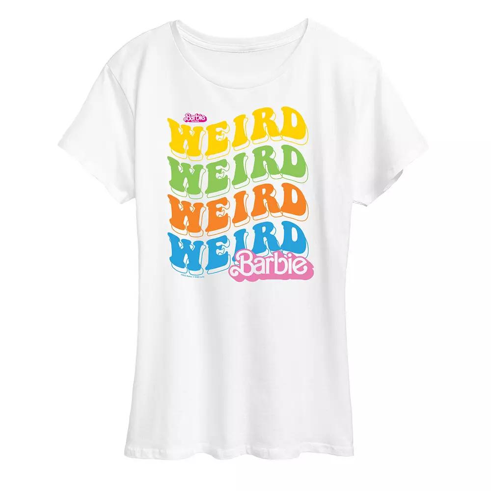 Women's Barbie The Movie Weird Stack Graphic Tee, Girl's,  Product Image