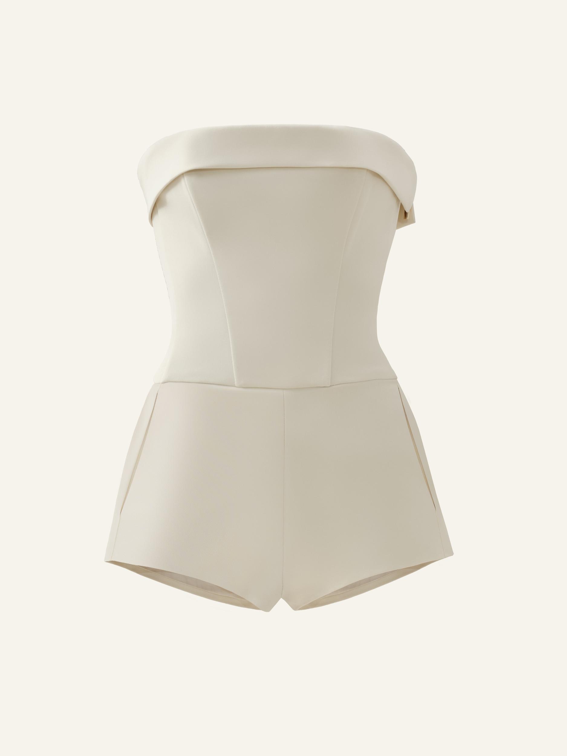 Vixen jumpsuit in Ivory Product Image