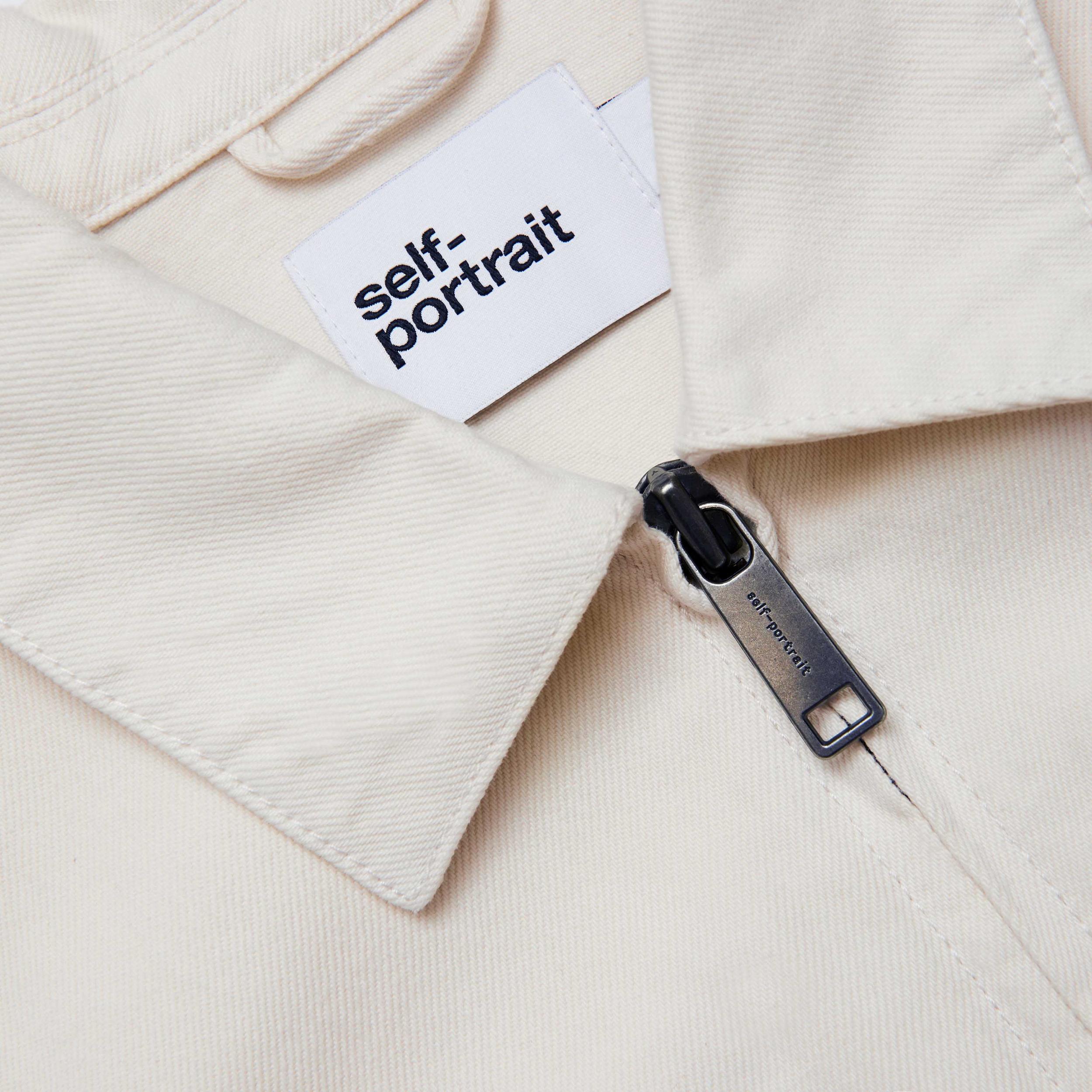 Cream Lightweight Denim Jacket Product Image