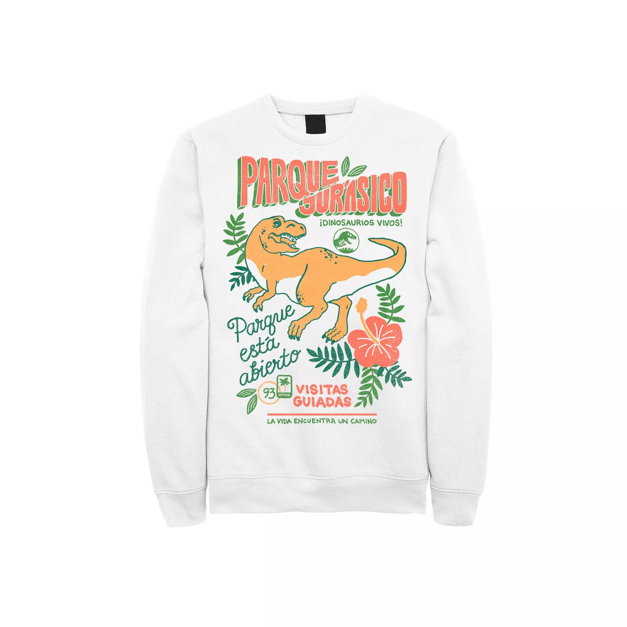 Men's Jurassic Park Spanish Opening Day Poster Sweatshirt,  Product Image