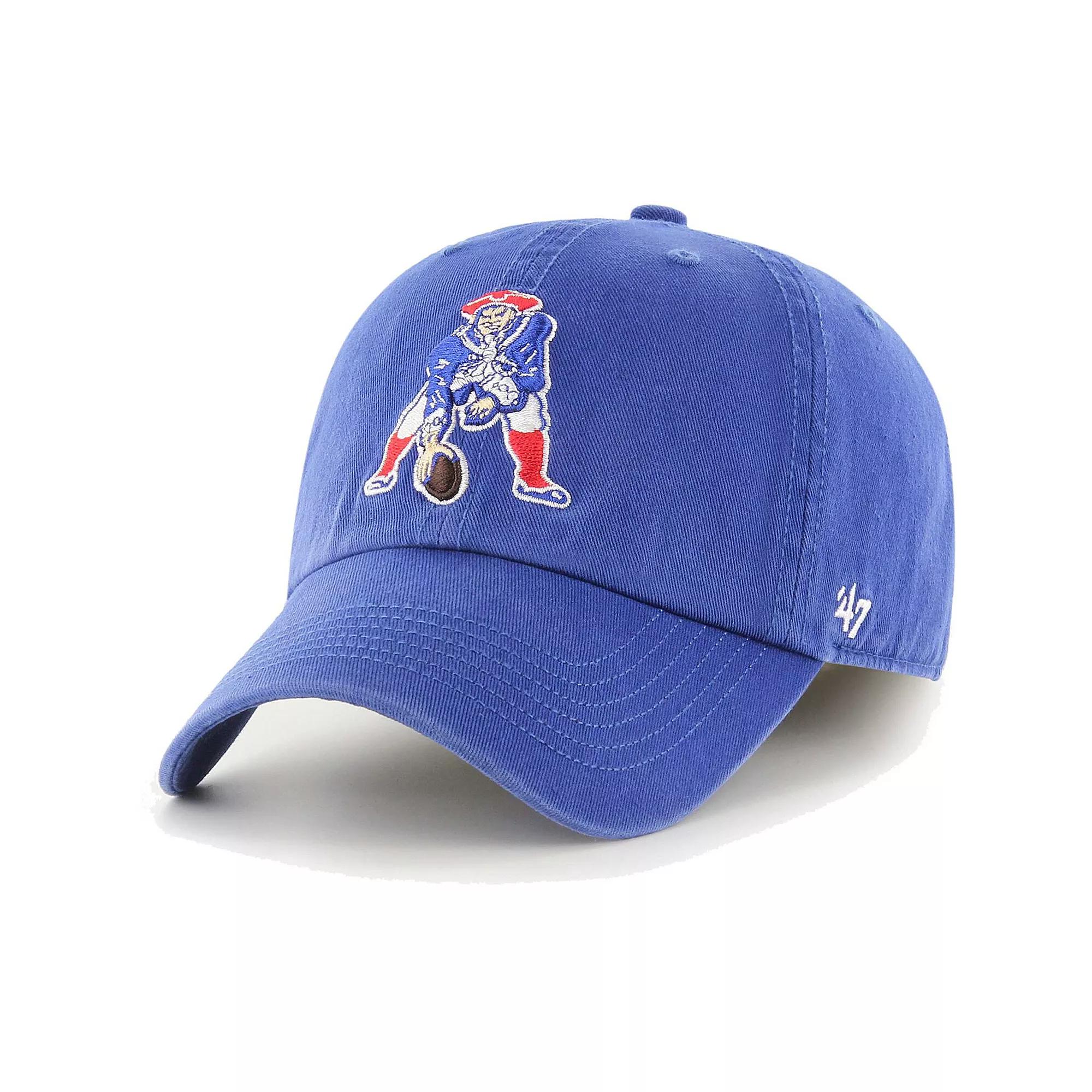 Men's '47 Royal New England Patriots Gridiron Classics Franchise Legacy Fitted Hat, Size: Medium, Blue Product Image