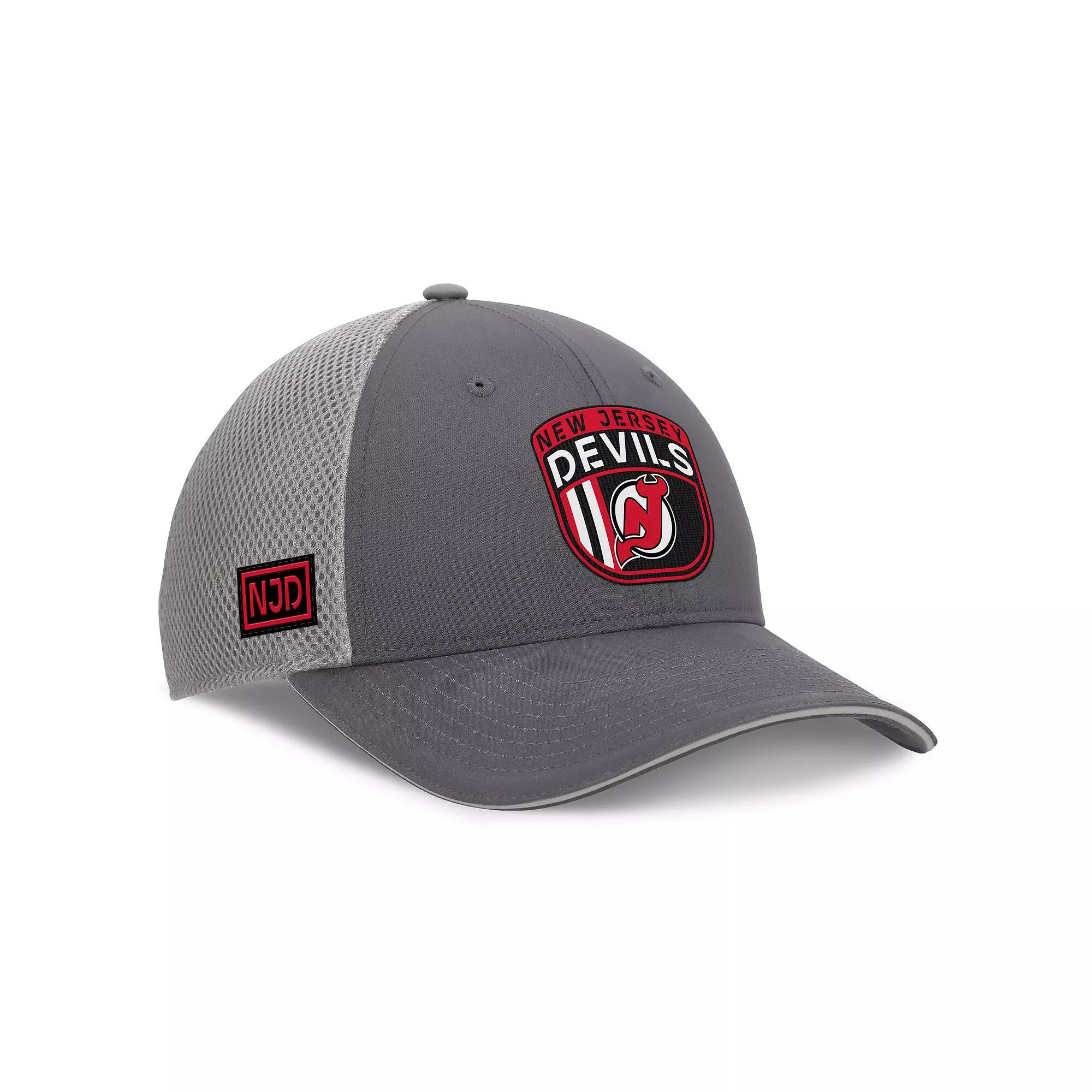 Men's Fanatics Gray New Jersey Devils Home Ice Trucker Adjustable Hat, Nhl Grey Product Image