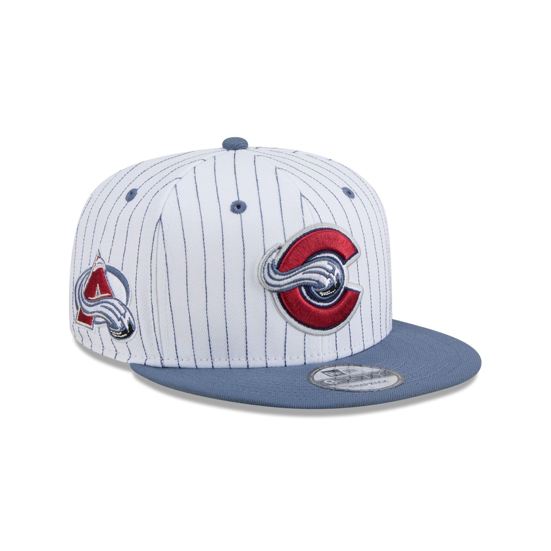 Colorado Avalanche Deceptor Pinstripe 9FIFTY Snapback Hat Male Product Image