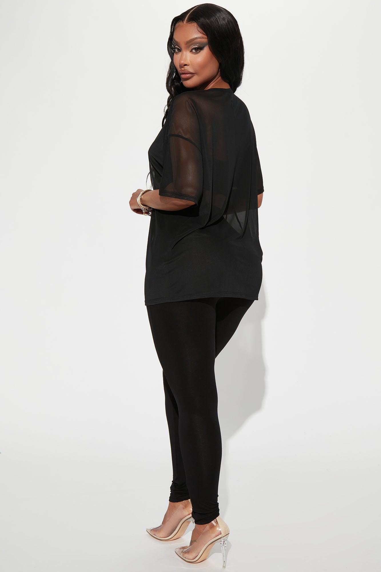 Nice And Clear 3 Piece Legging Set - Black Product Image