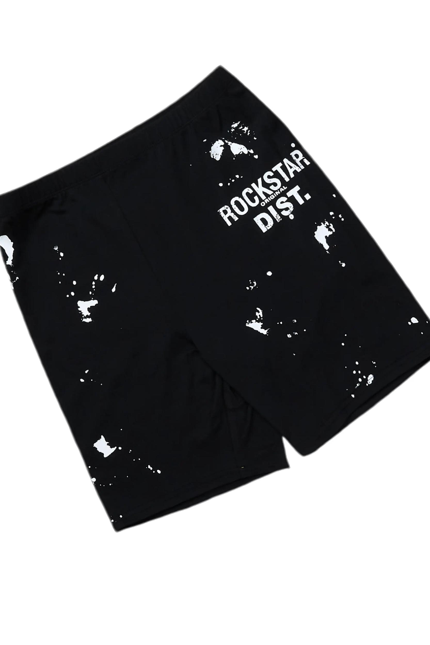 Living For It Black Bike Short Set Female Product Image