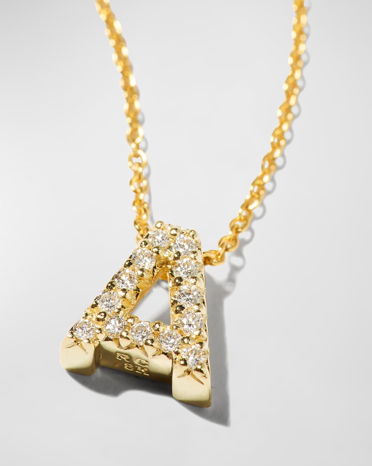Diamond Love Letter Necklace Product Image