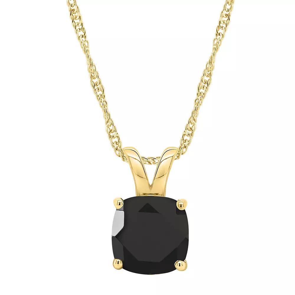 Alyson Layne Sterling Silver Onyx Pendant Necklace, Women's,  Product Image