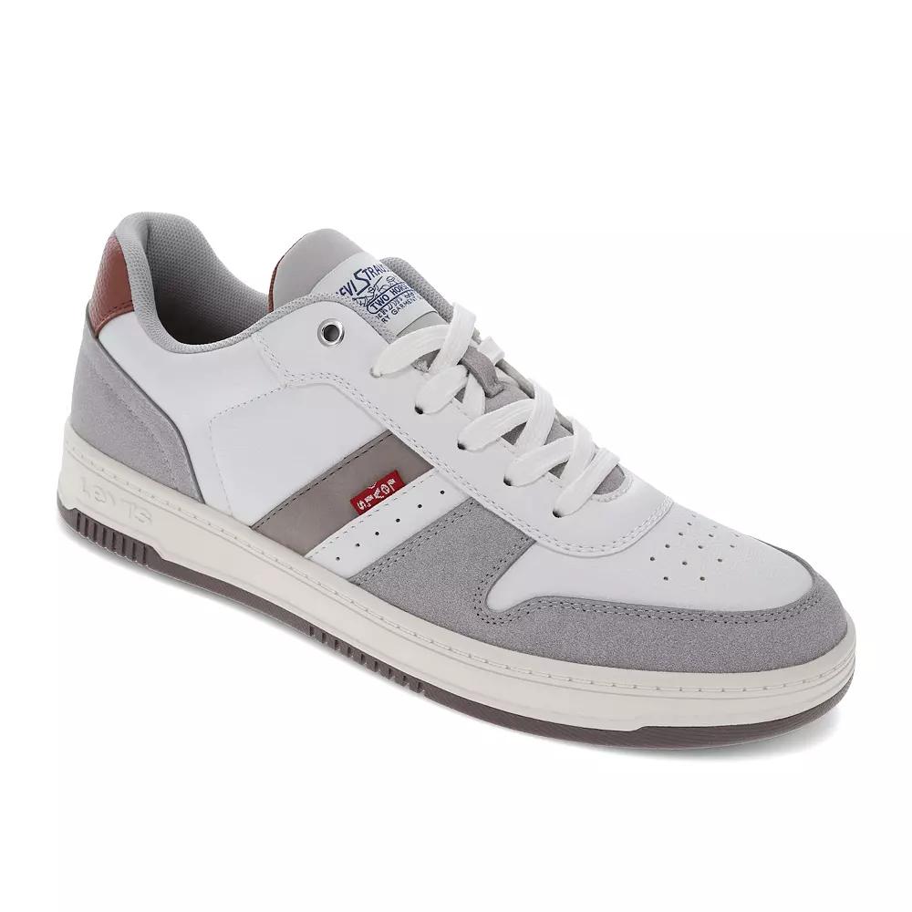 Levi's® Drive Men's Low-Top Sneakers, Size: 9, White Cappuccino Brown Product Image