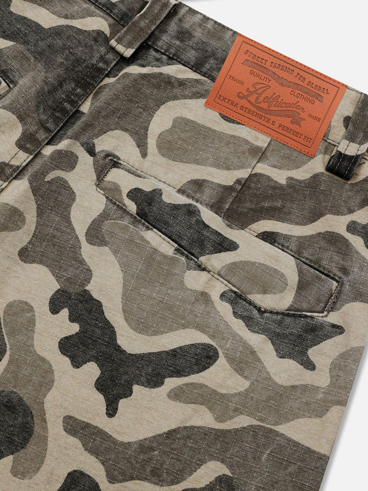 Aelfric Eden Pleated Camo Jeans Product Image