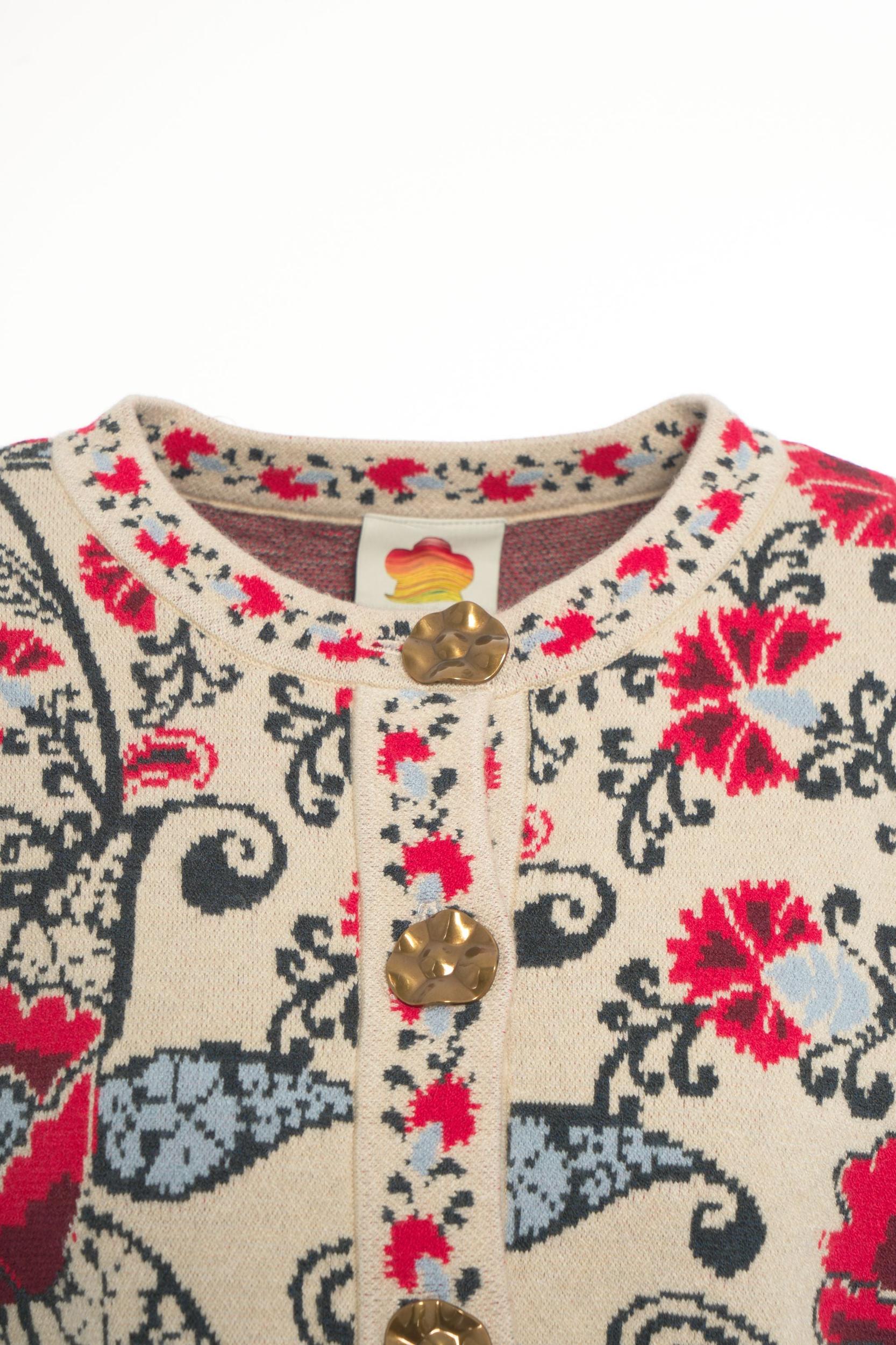 Cardigan with floral pattern Product Image