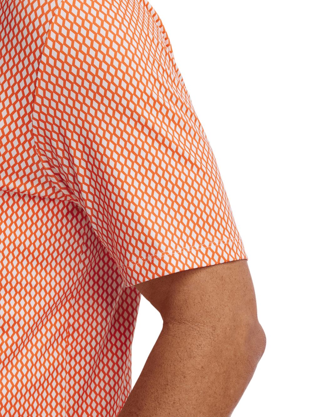 Performance Blend Three Button Polo - Orange Product Image