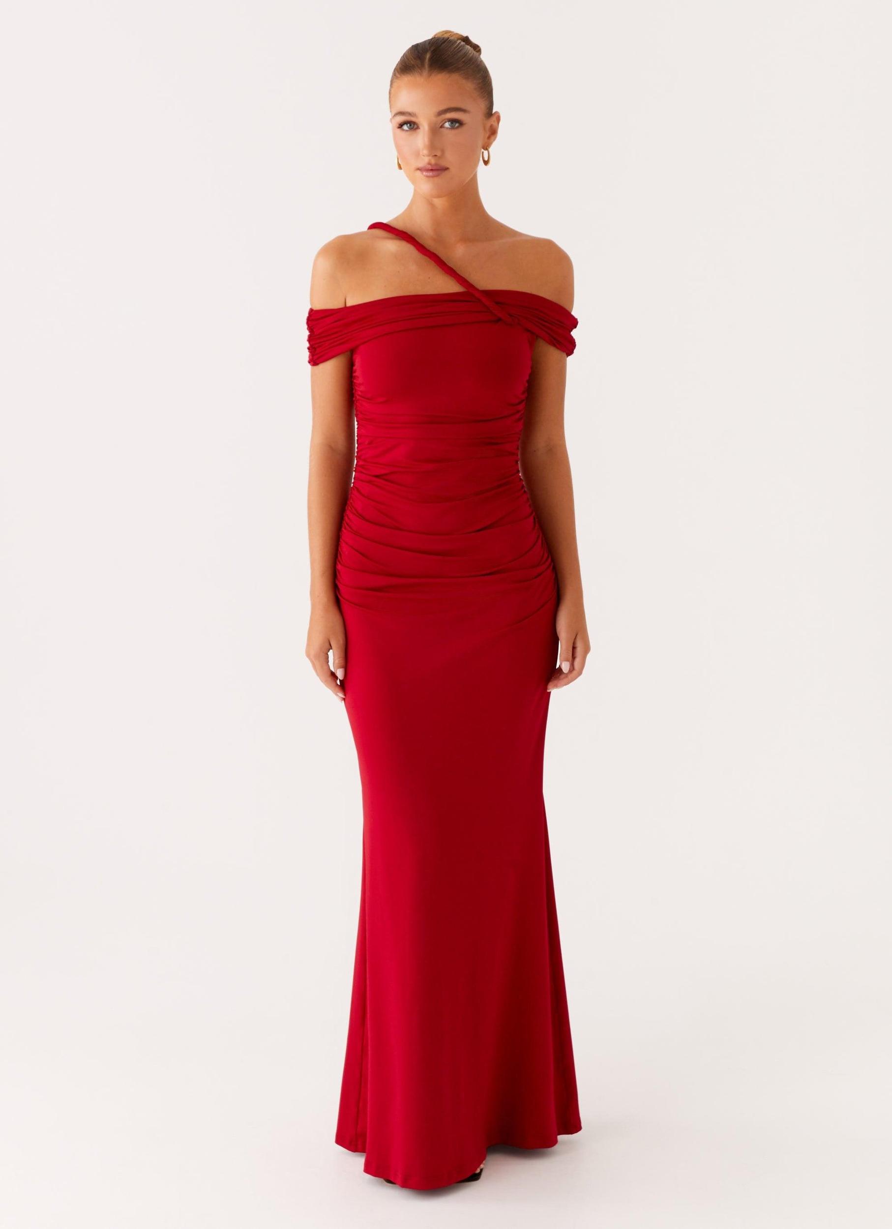 After This Maxi Dress - Raspberry Product Image