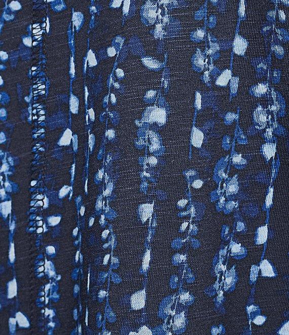 Westbound Celestial Solar Leaves 3/4 Sleeve Knit Top Product Image