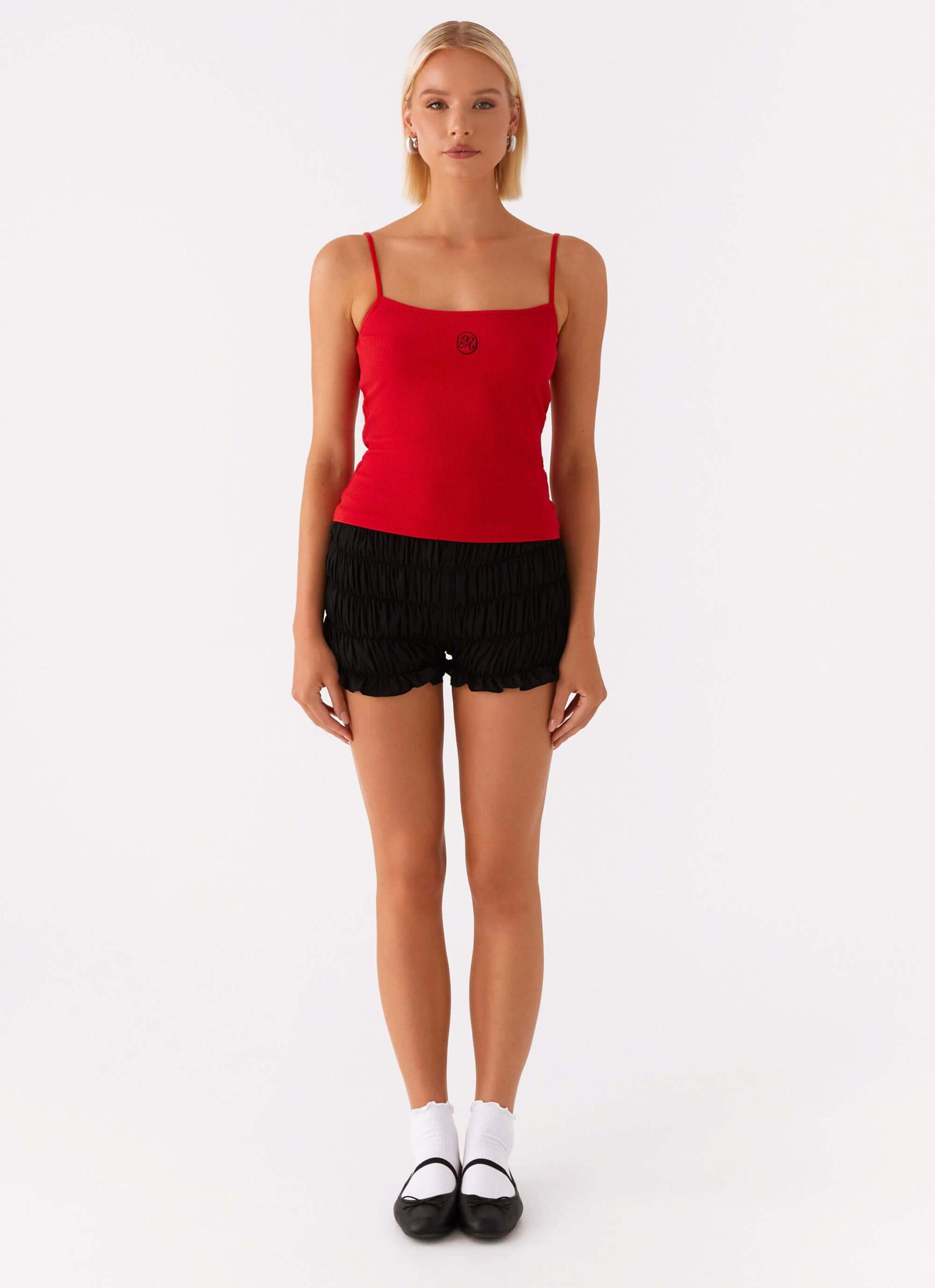 Signature Monogram Cami - Red Product Image