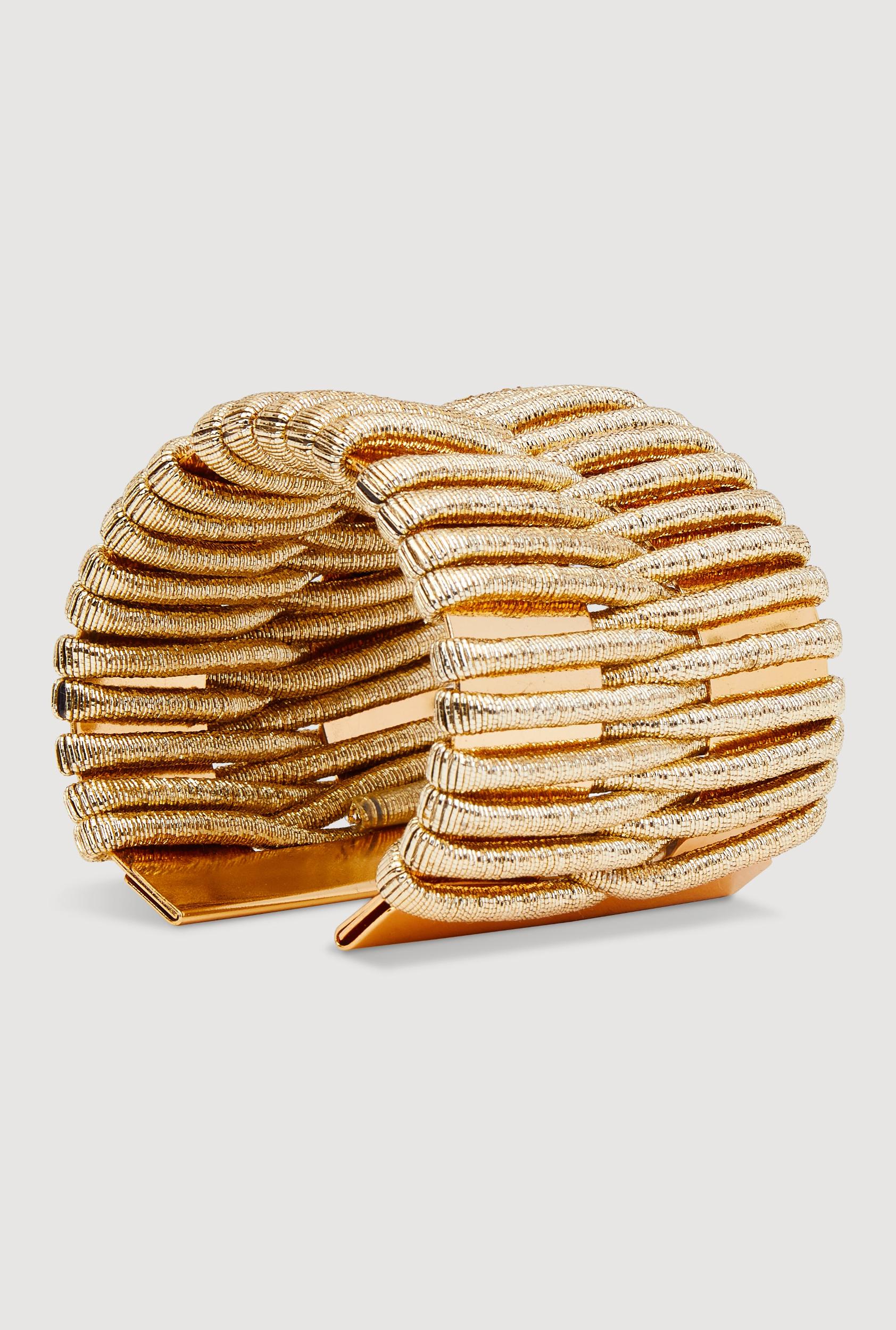 Stylish Metallic Textured Swirl Drop Earrings Male Product Image