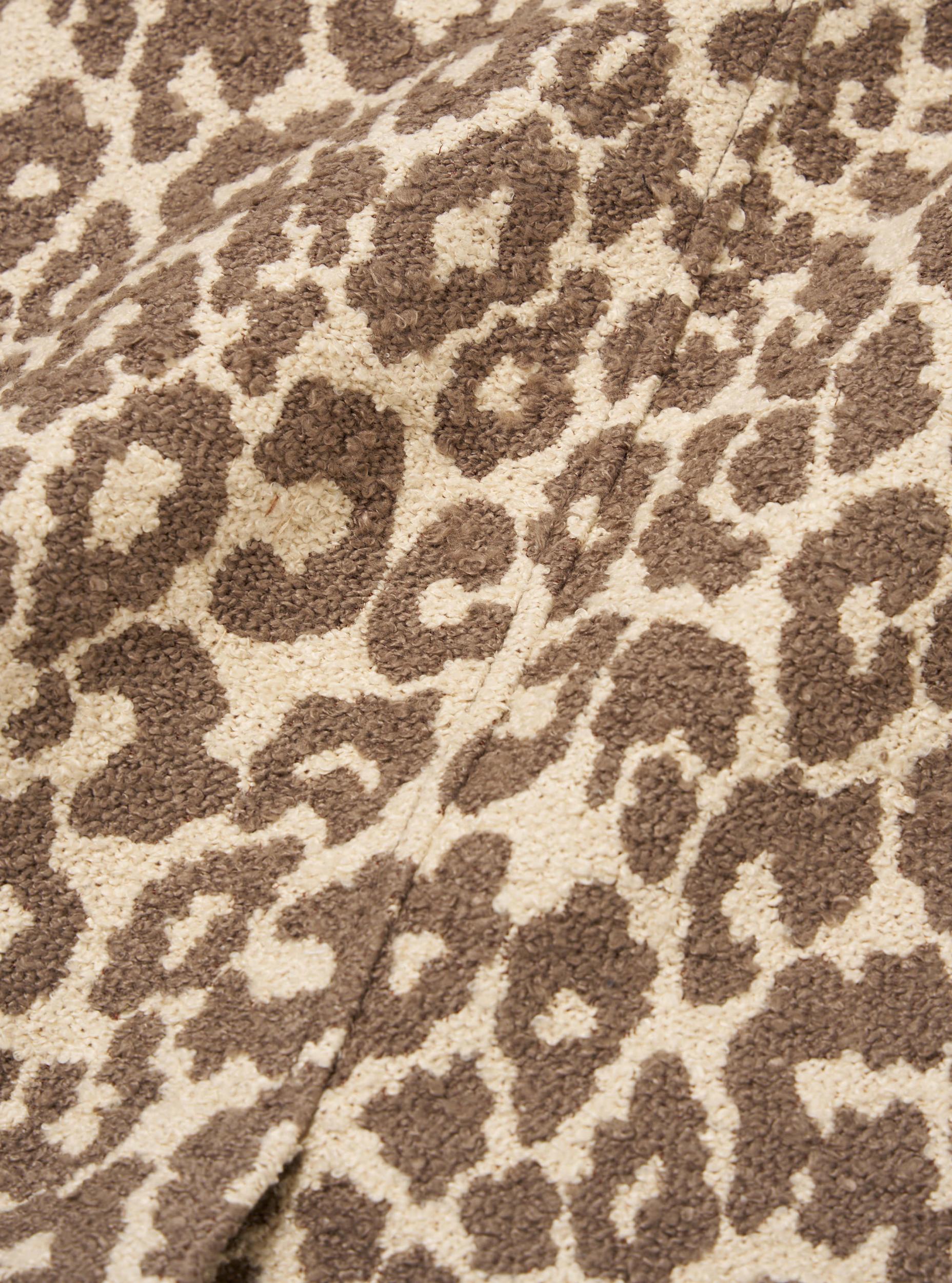 Universal Works Account Coat in Natural Crazy Leopard Product Image