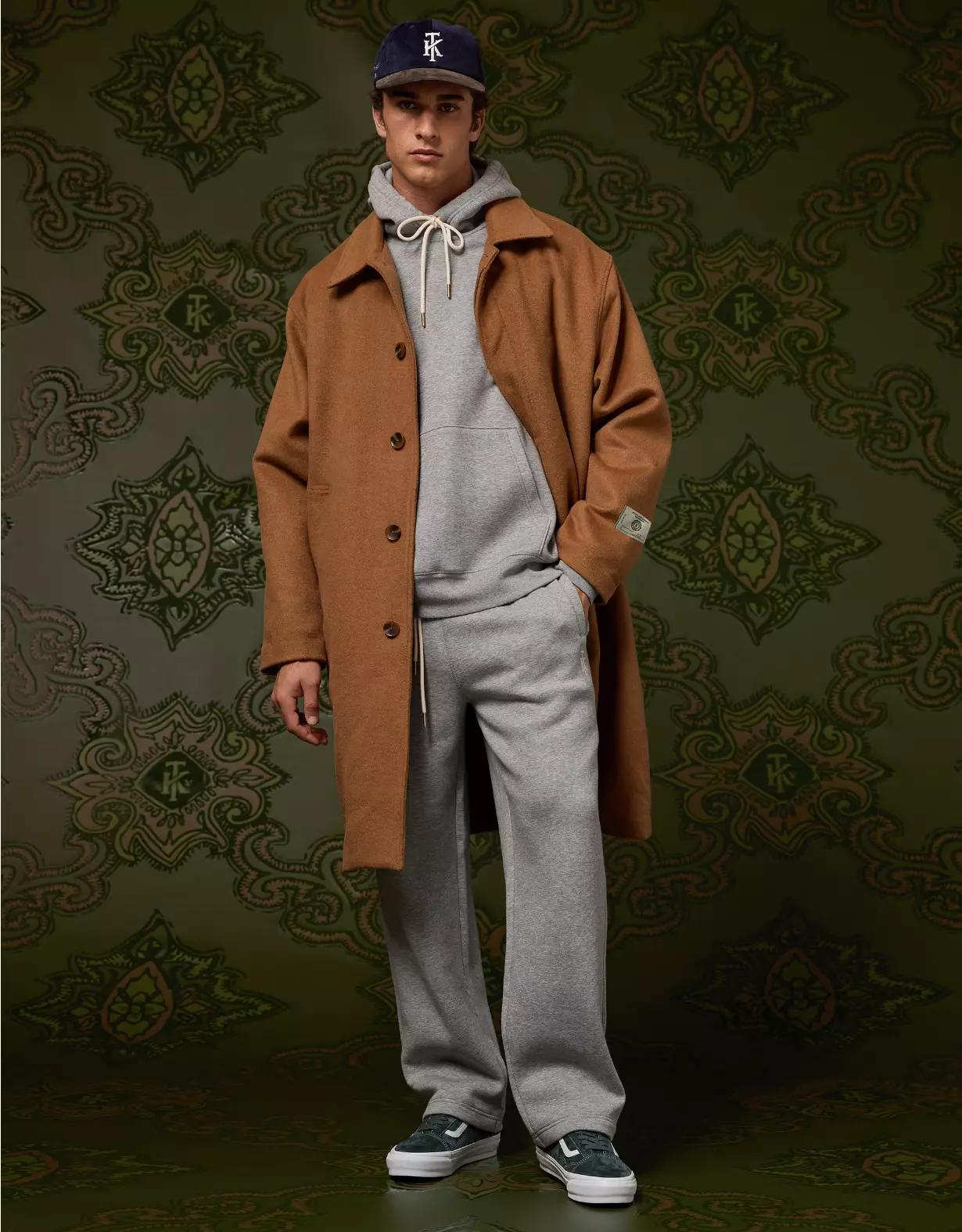 AE x Tru Kolors Wool-Blend Topcoat Product Image