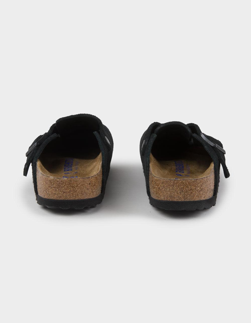 BIRKENSTOCK Boston Soft Footbed Womens Clogs - BLACK Product Image