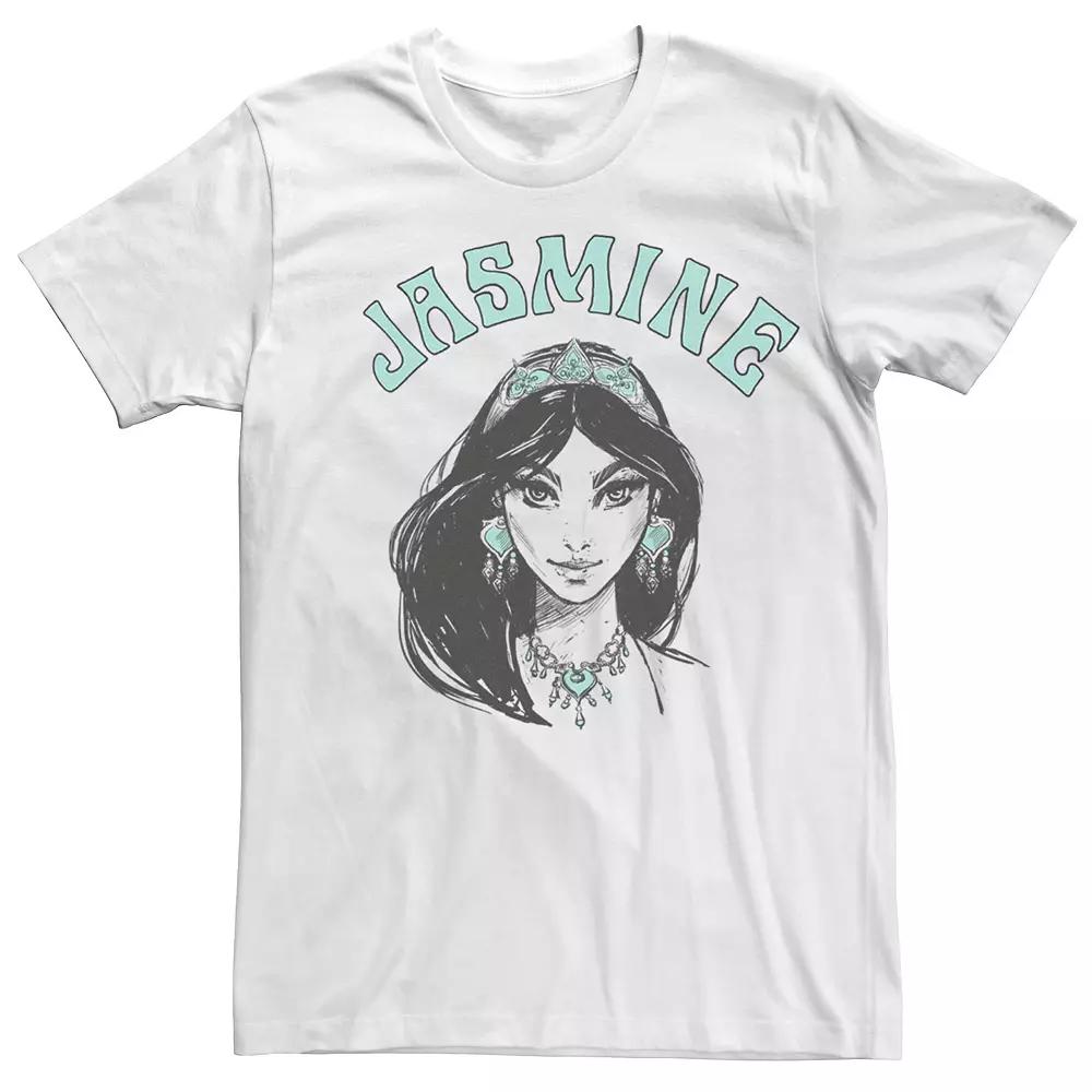 Disney's Aladdin Boys 8-20 Live Action Jasmine Face Portrait Sketch Graphic Tee, Boy's,  Product Image