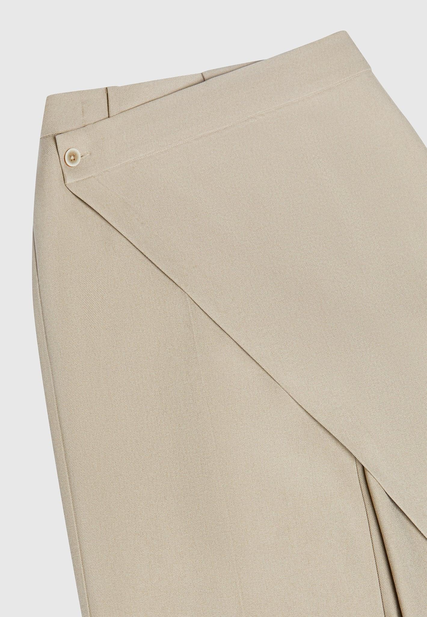 Colette - Wrap Tailored Trousers - Beige Female Product Image