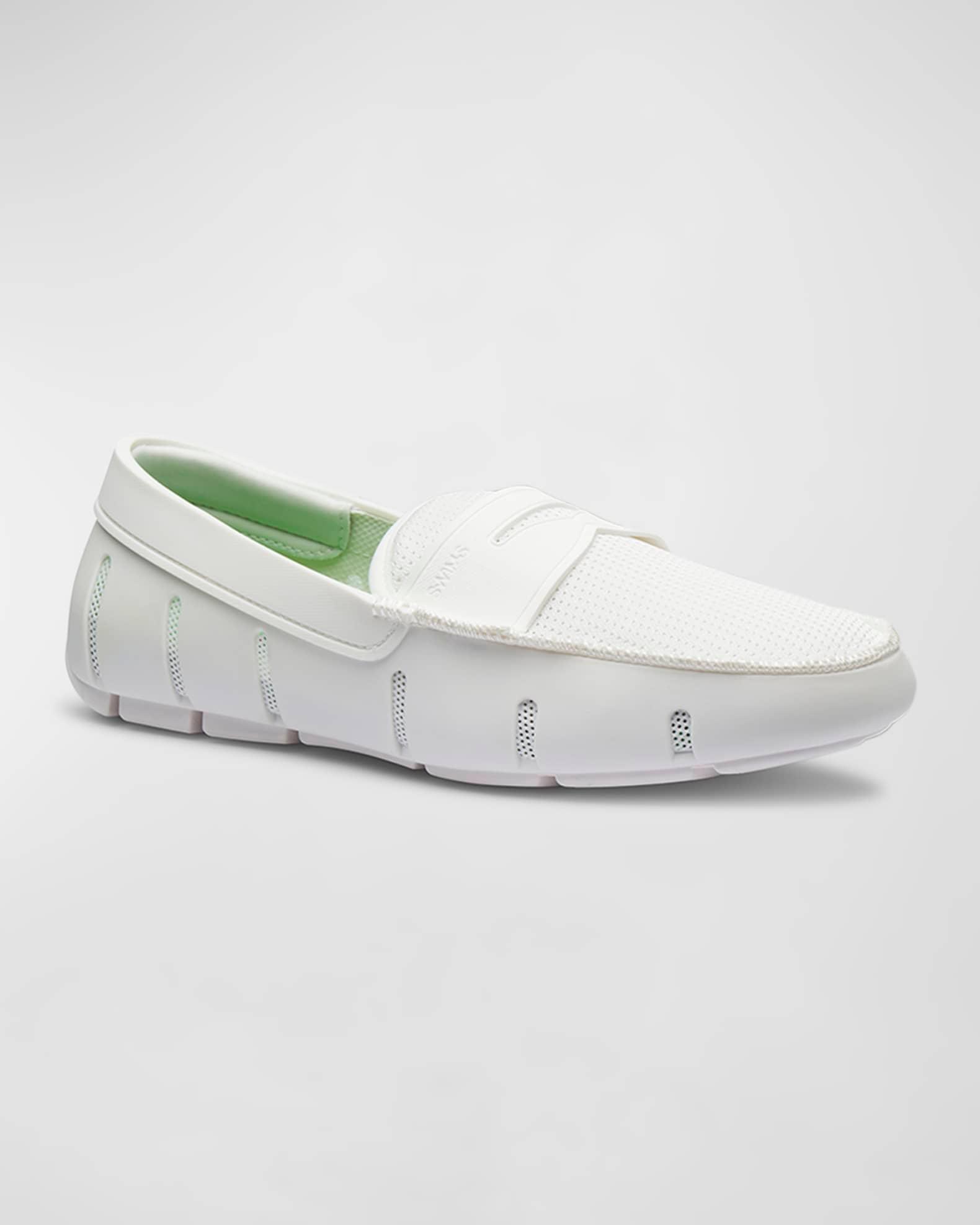 Men's Mesh-Rubber Penny Loafers Product Image