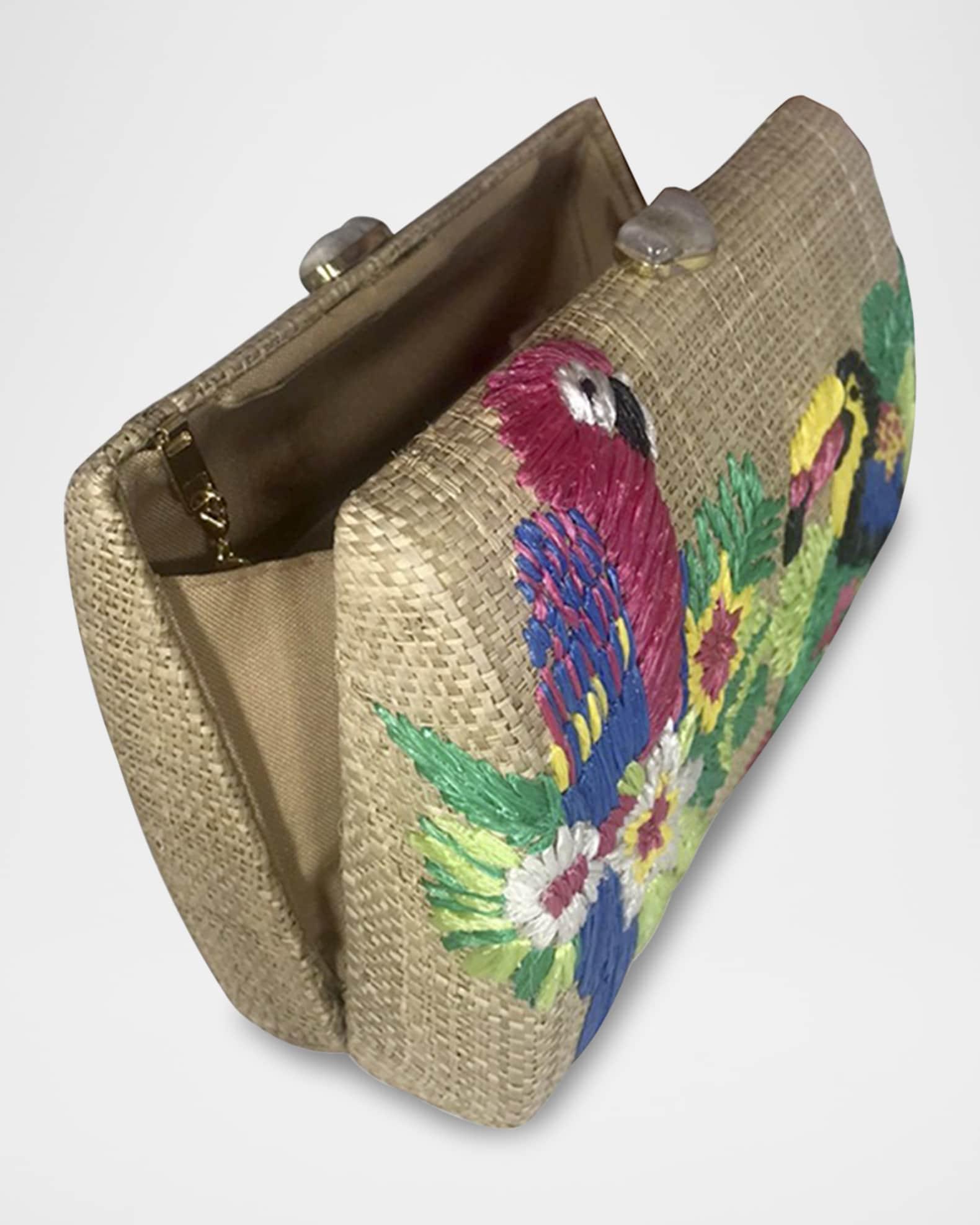 Candice Tropical Straw Shoulder Bag Product Image