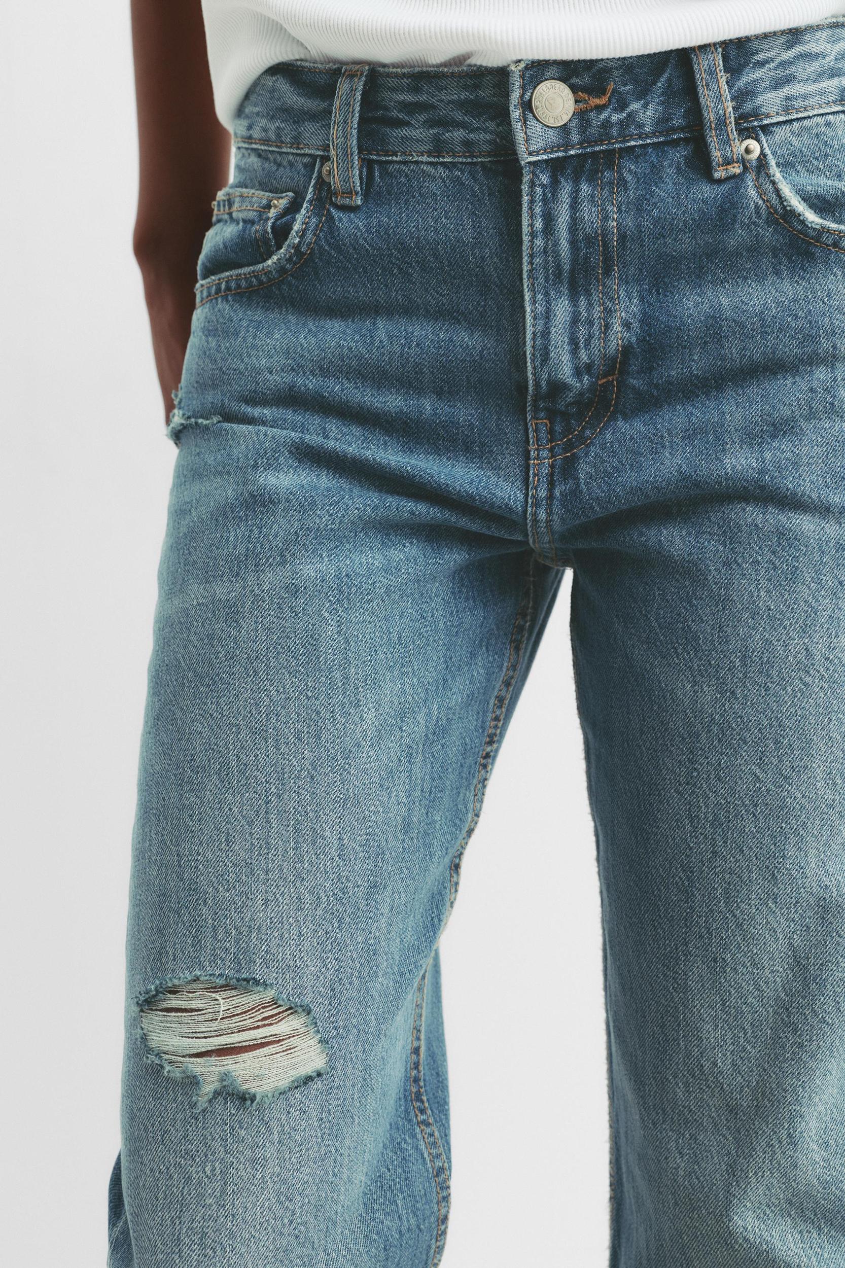Mid-rise straight-leg jeans Product Image
