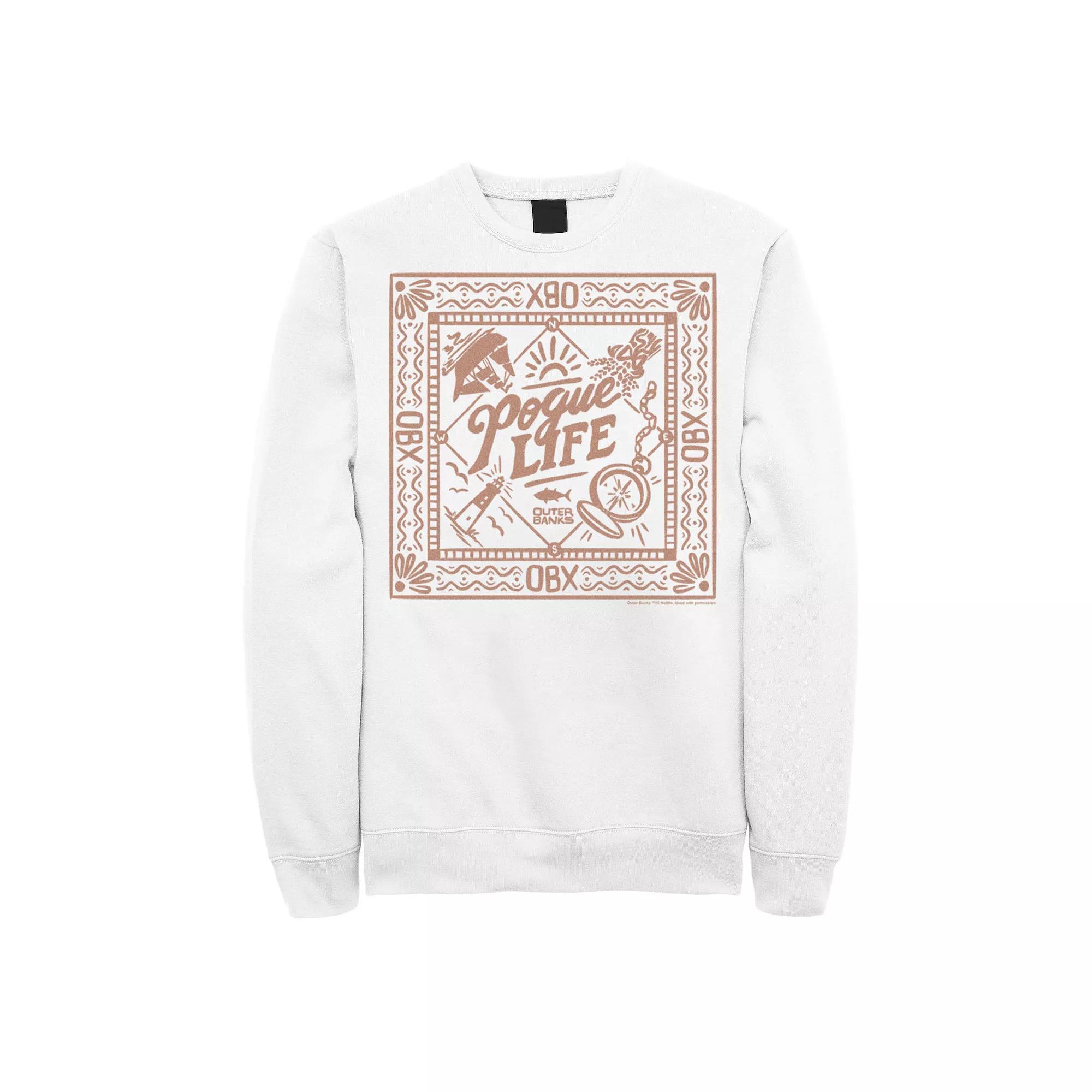 Men's Outer Banks Pogue Life Bordered Logo Sweatshirt, Boy's,  Product Image