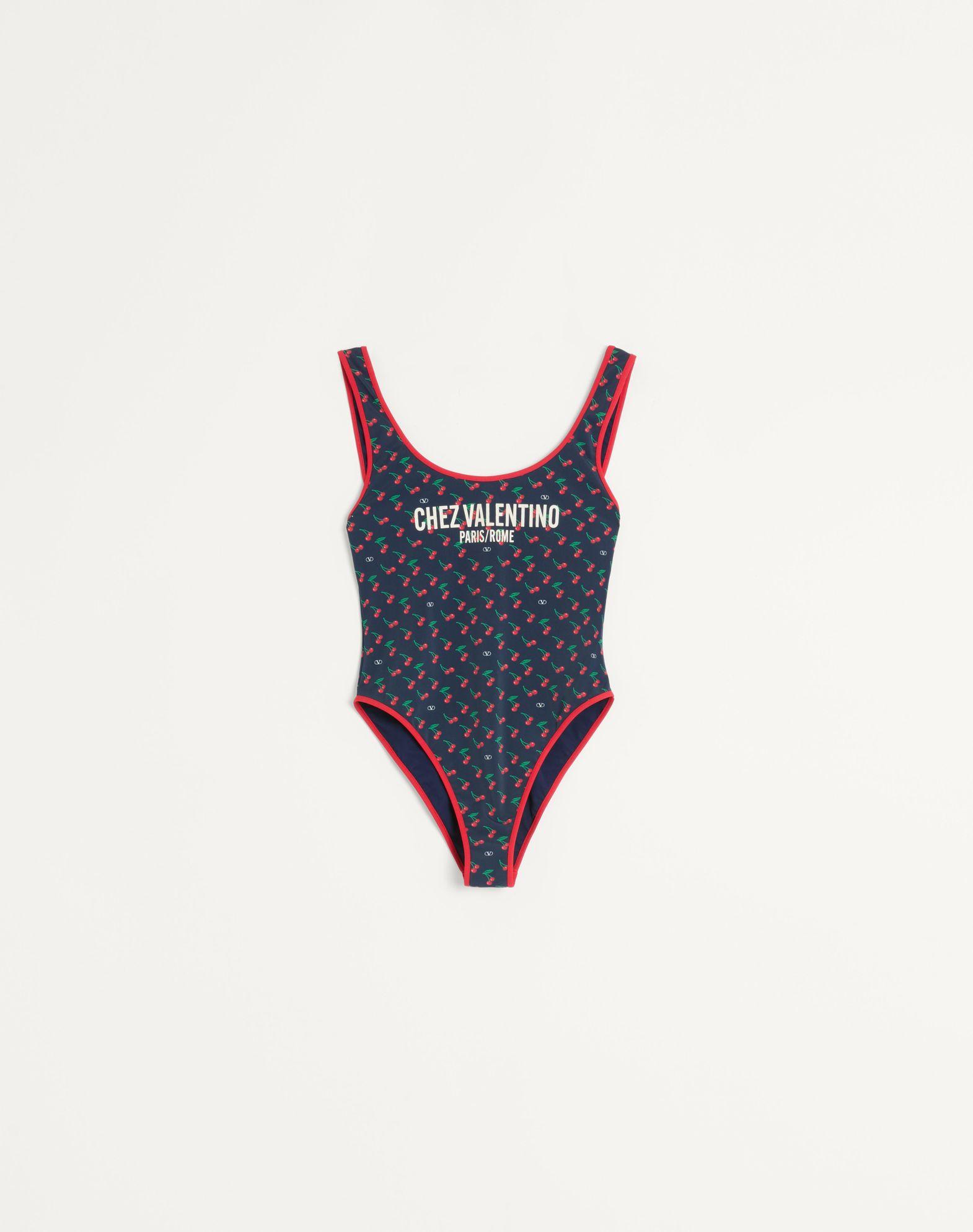 Lycra Swimsuit With Cherryfic Print Product Image