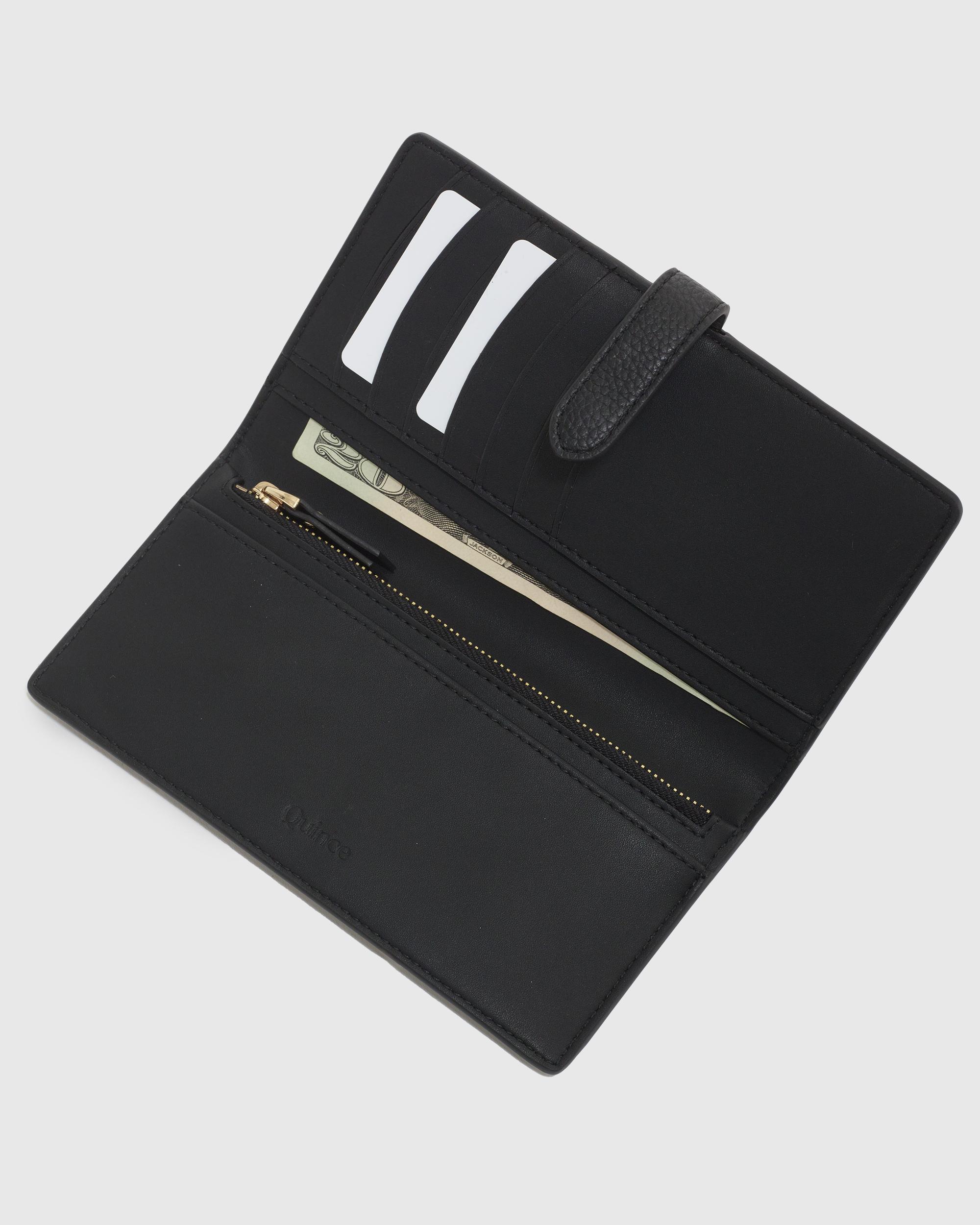 Quince | Women's Italian Pebbled Leather Bifold 2-in-1 Wallet Italian Leather Product Image