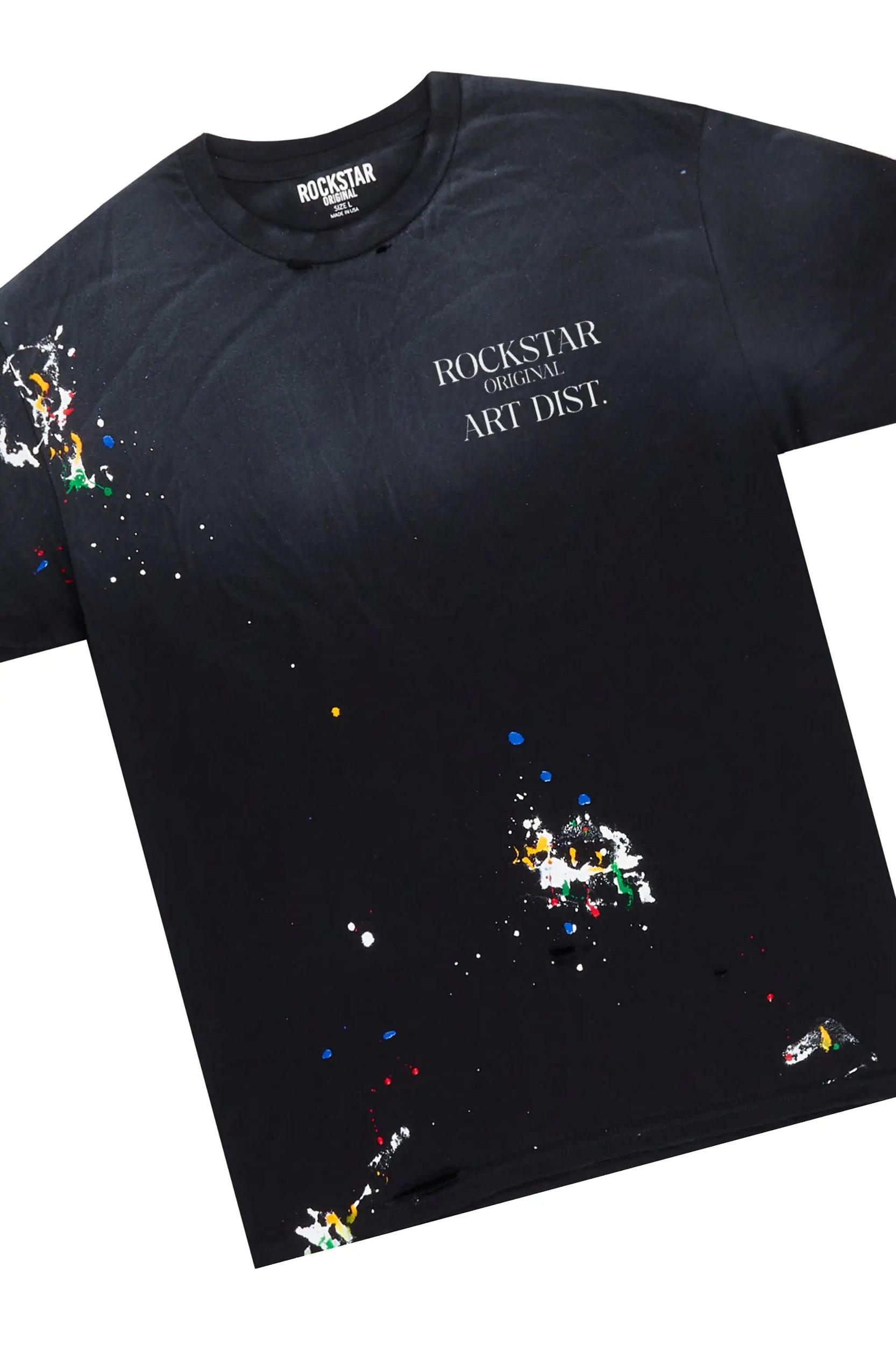 Palmer Black/Grey T-Shirt & Zeta Slim Fit Jean Bundle Male Product Image