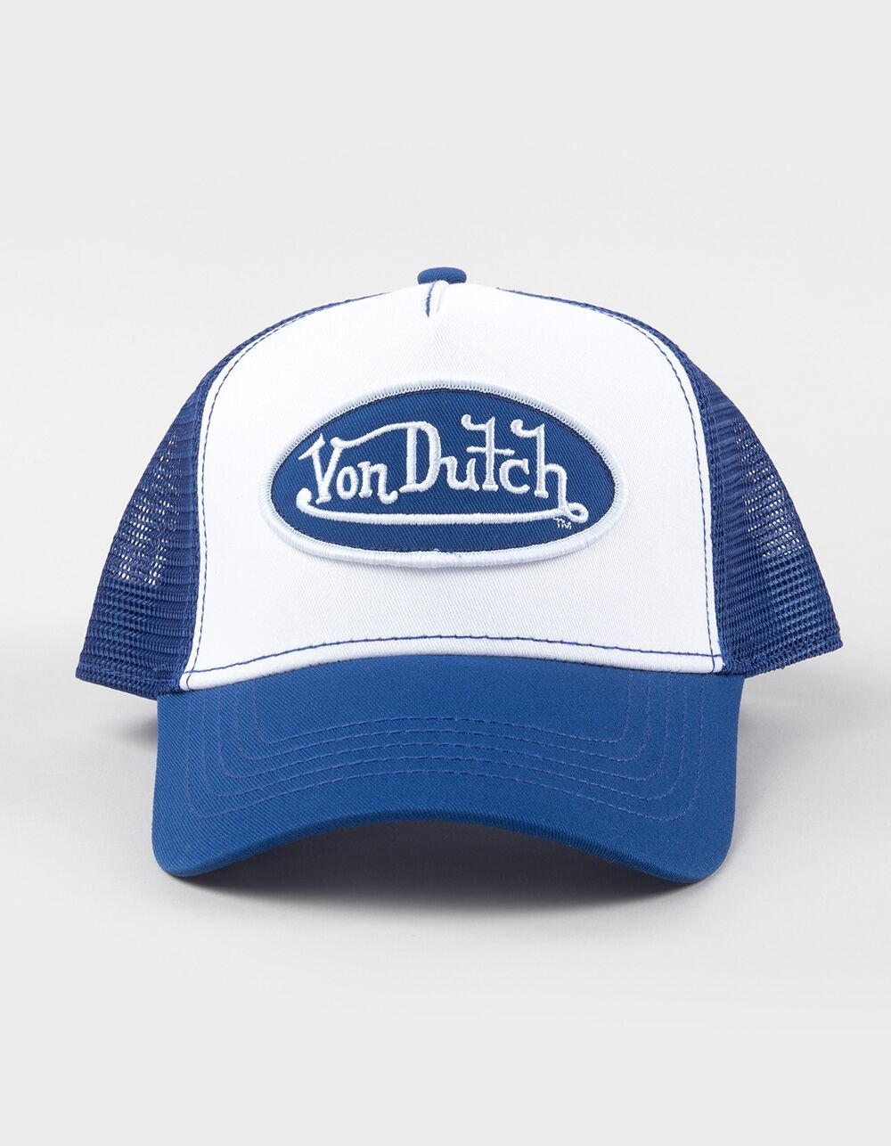 VON DUTCH Staple Trucker Hat - BLUE COMBO Product Image
