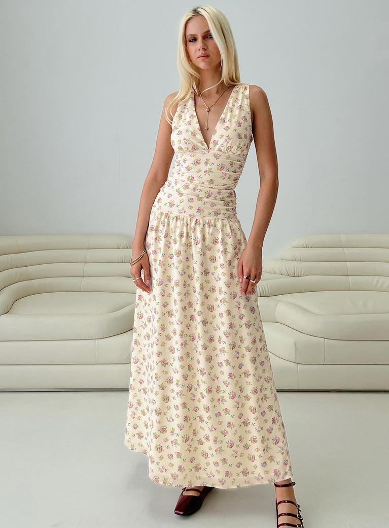 Esthie Maxi Dress Multi Floral Product Image