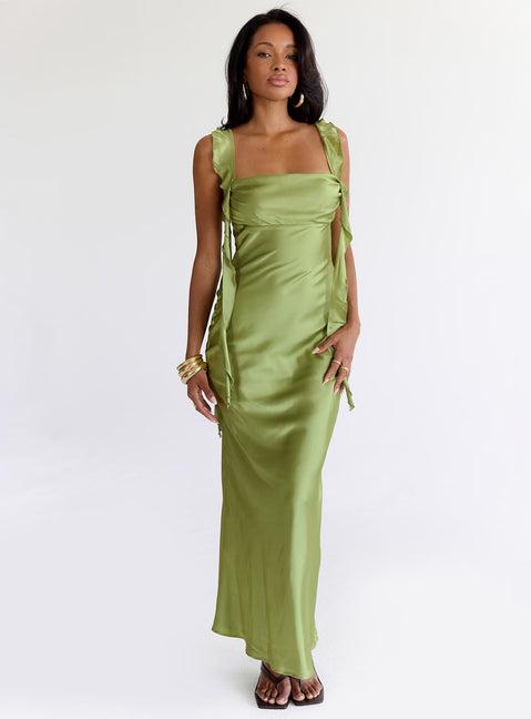 Lanai Maxi Dress Olive Product Image