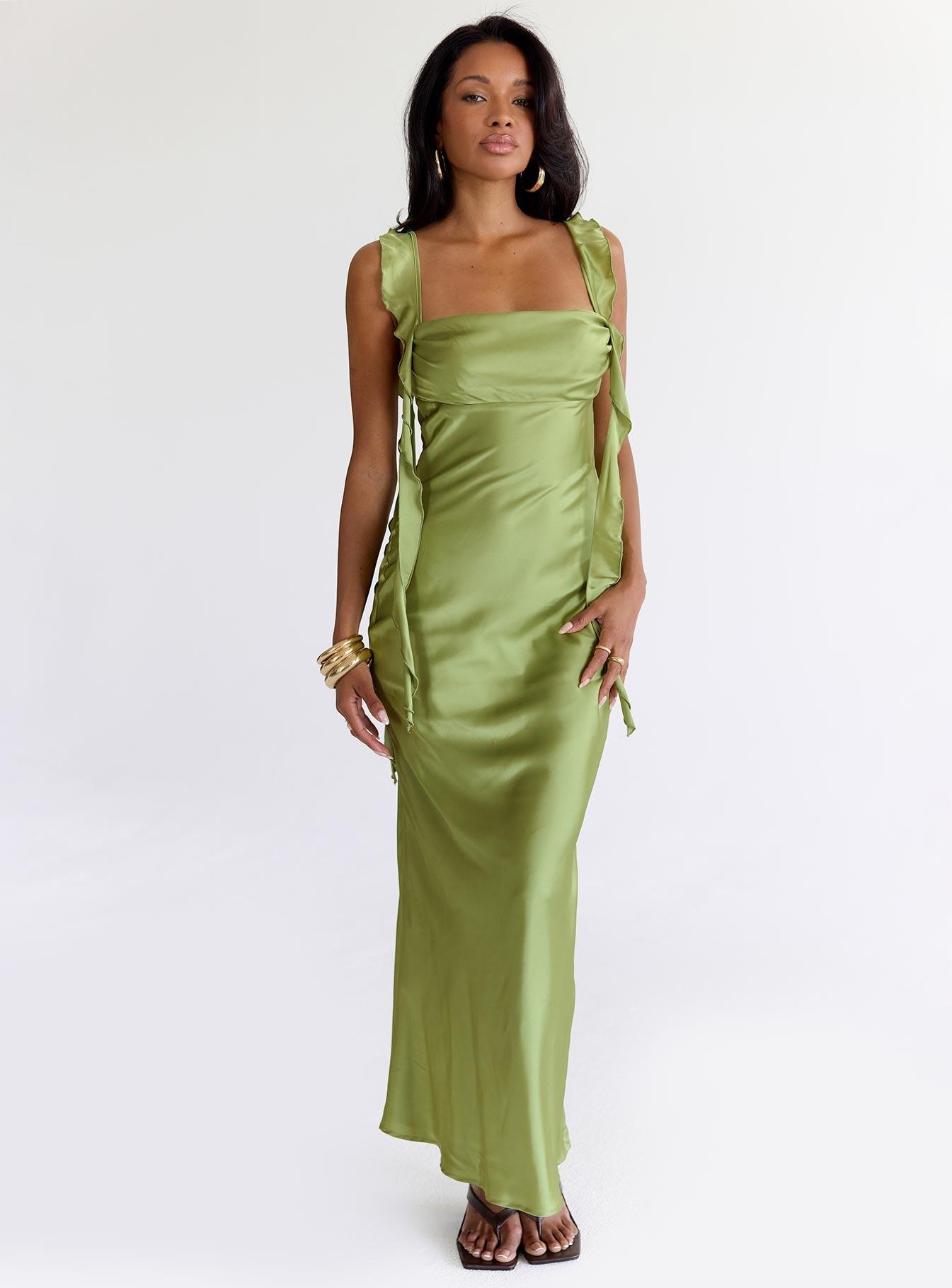 Lanai Maxi Dress Olive Product Image