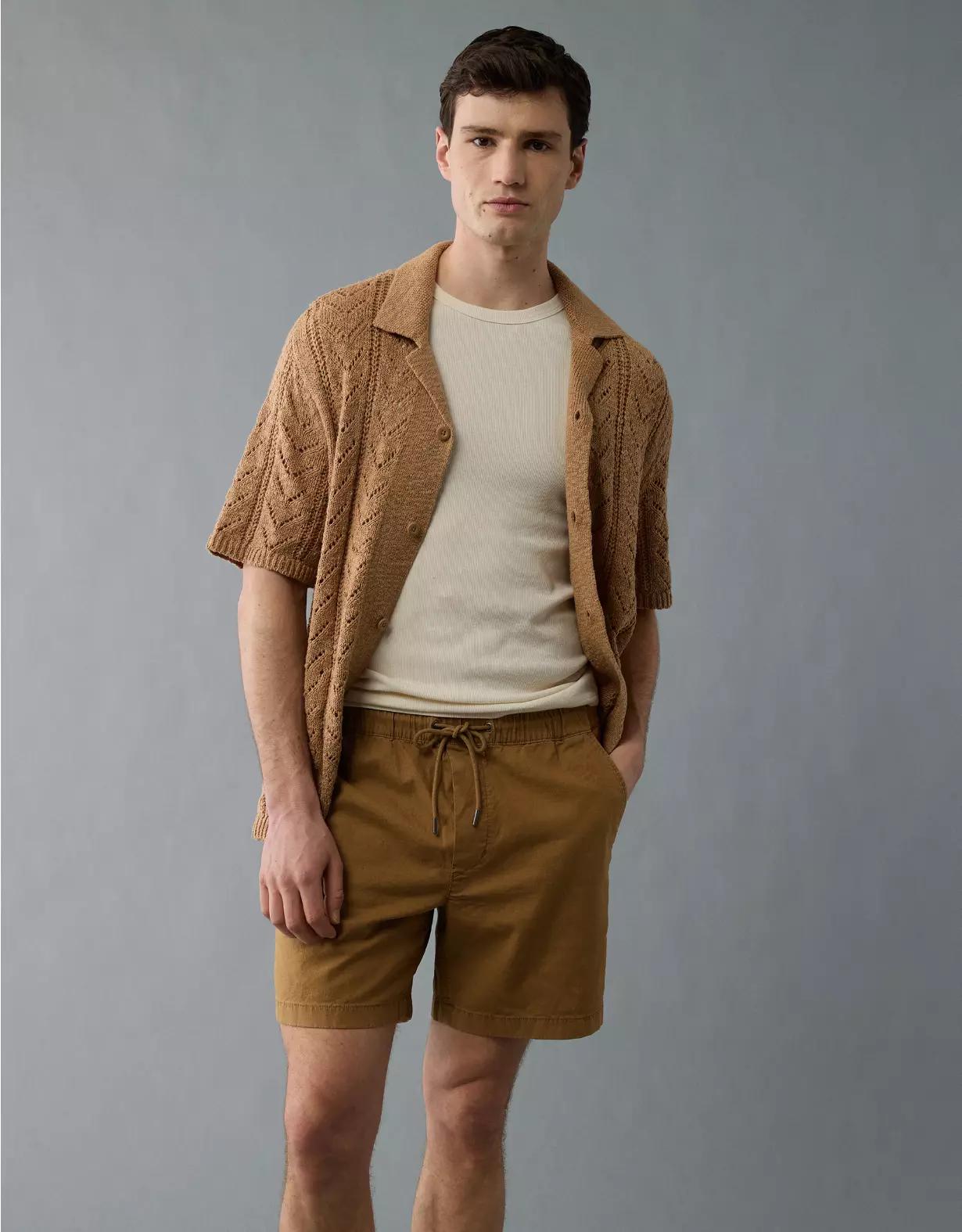AE 7" Flex Linen-Blend Trekker Short Product Image
