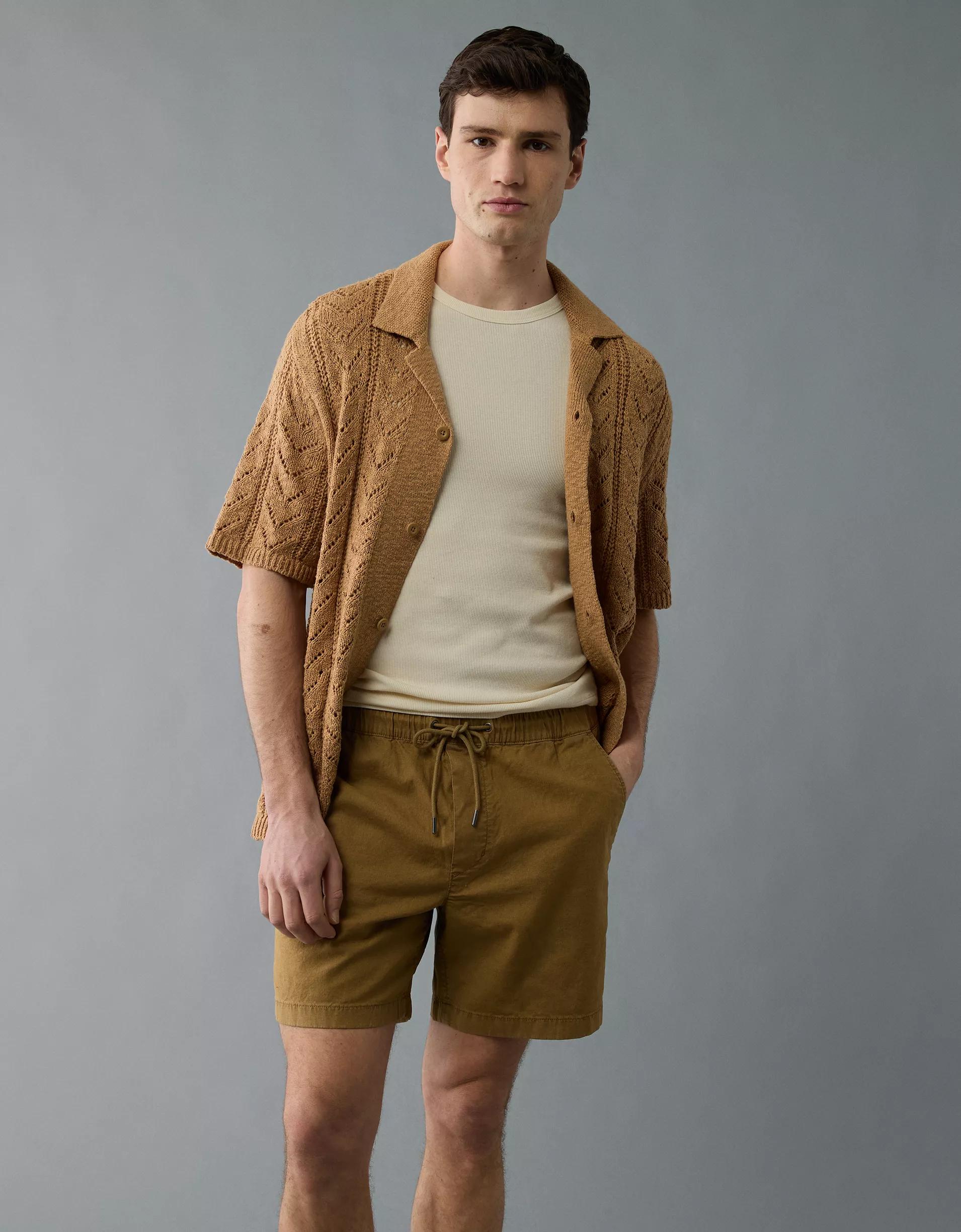 AE 7" Flex Linen-Blend Trekker Short Product Image