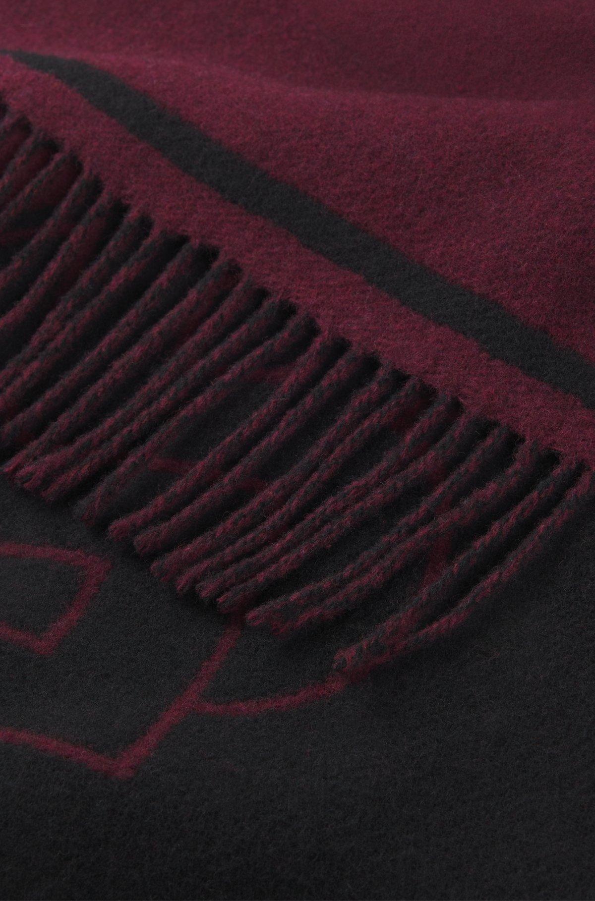 Wool-blend scarf with Double B monogram jacquard Product Image