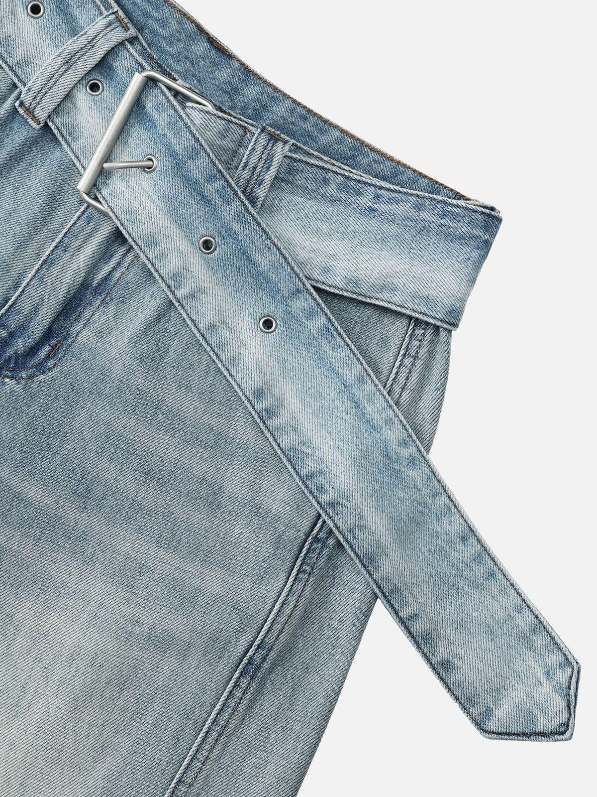 Aelfric Eden Belt Washed Longline Jorts Product Image