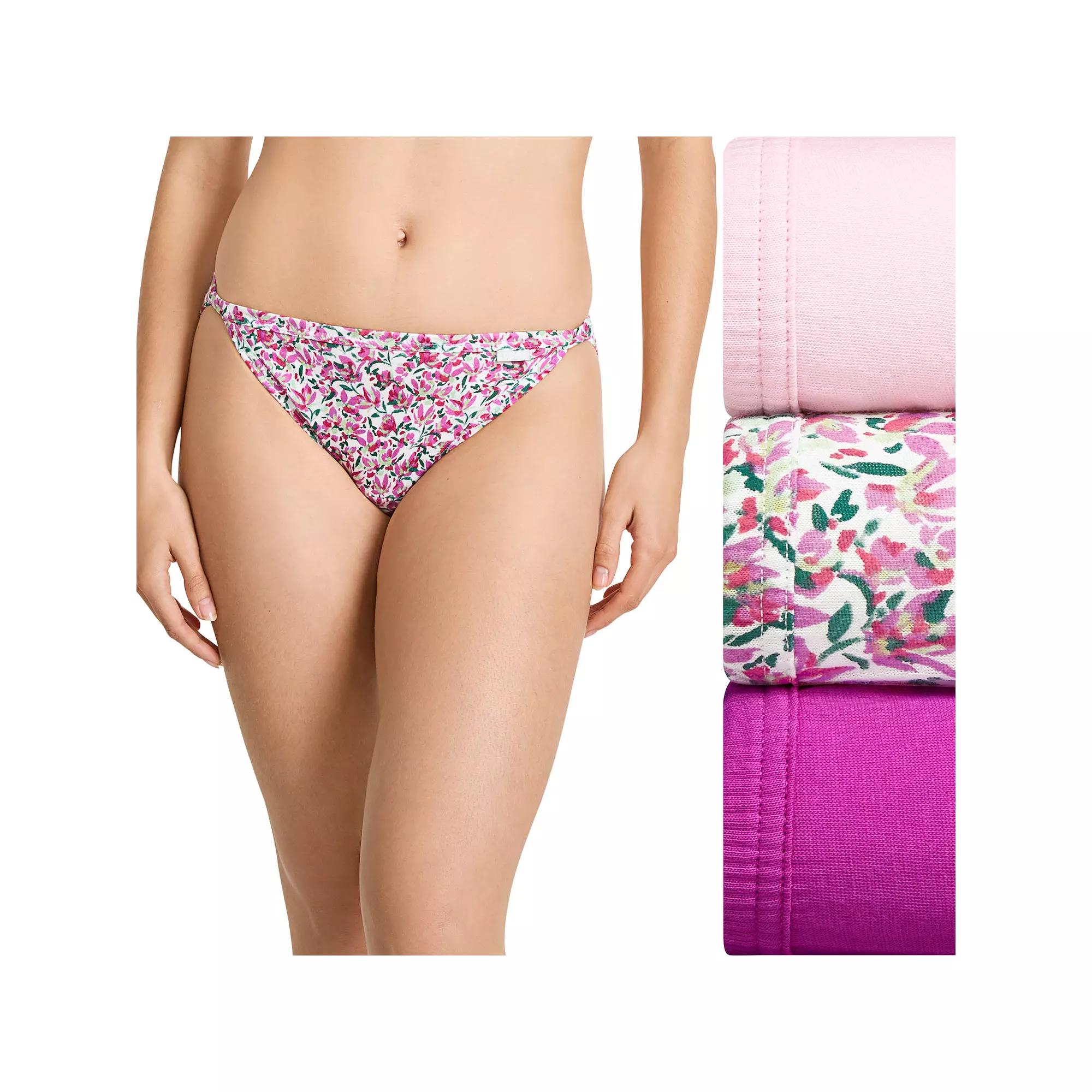 Womens Jockey Elance 3-pk String Bikini Panty Set 1483 Product Image