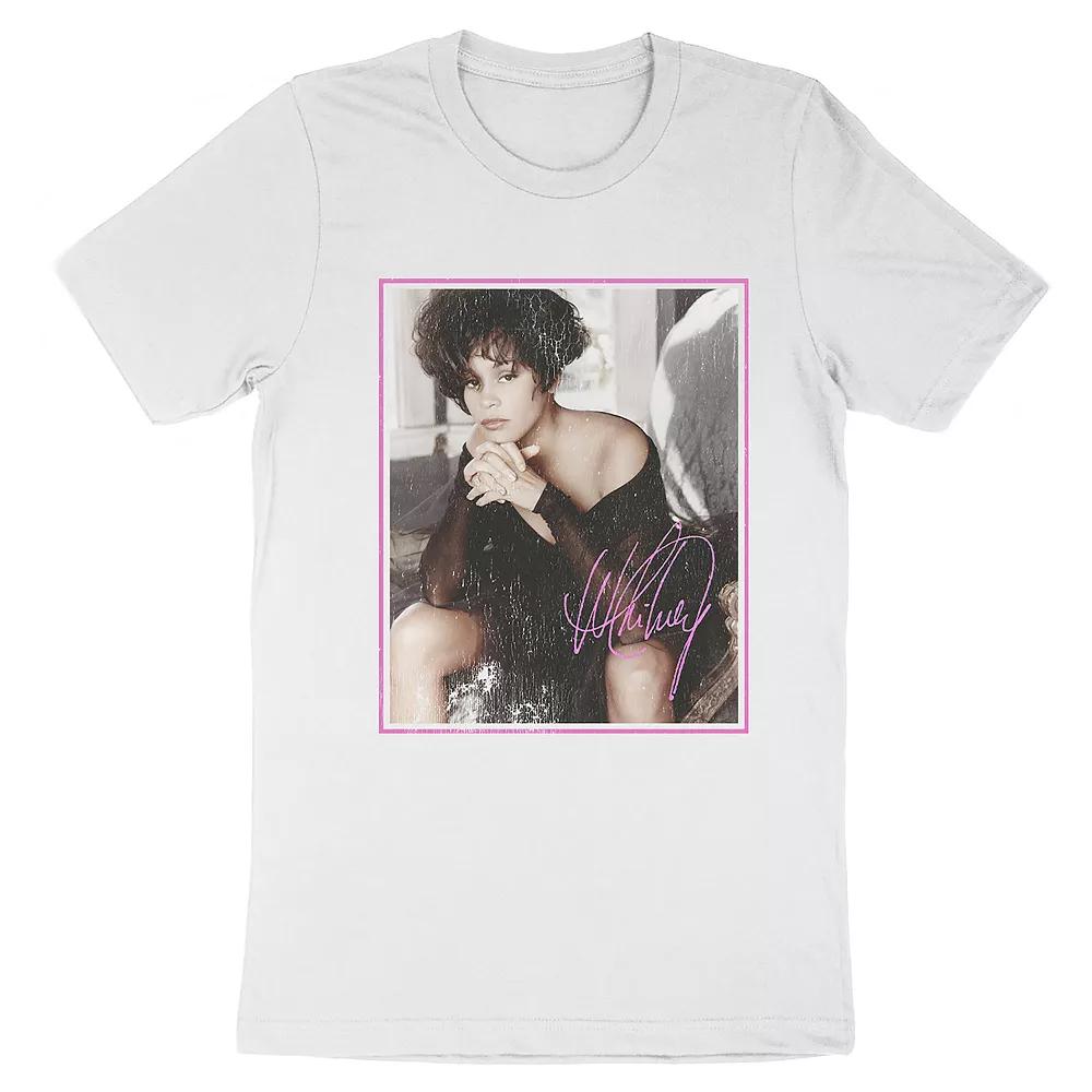Men's Whitney Houston Tee, Size: XXL, White Product Image