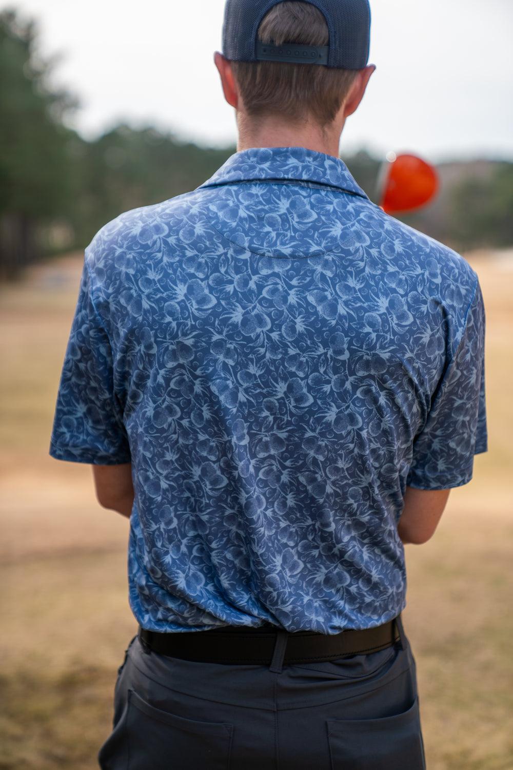 Three Sixty Six Men’s Print Golf Polos Male Product Image