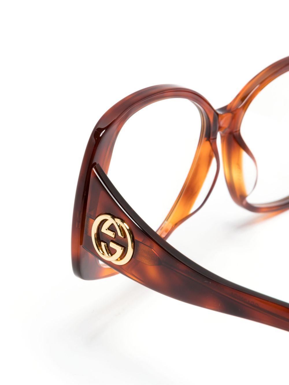 tortoiseshell square-frame glasses Product Image