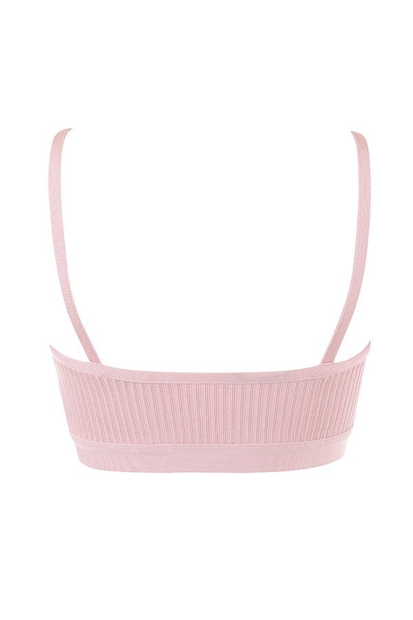 Evie  blush bandage bralette - sale Product Image